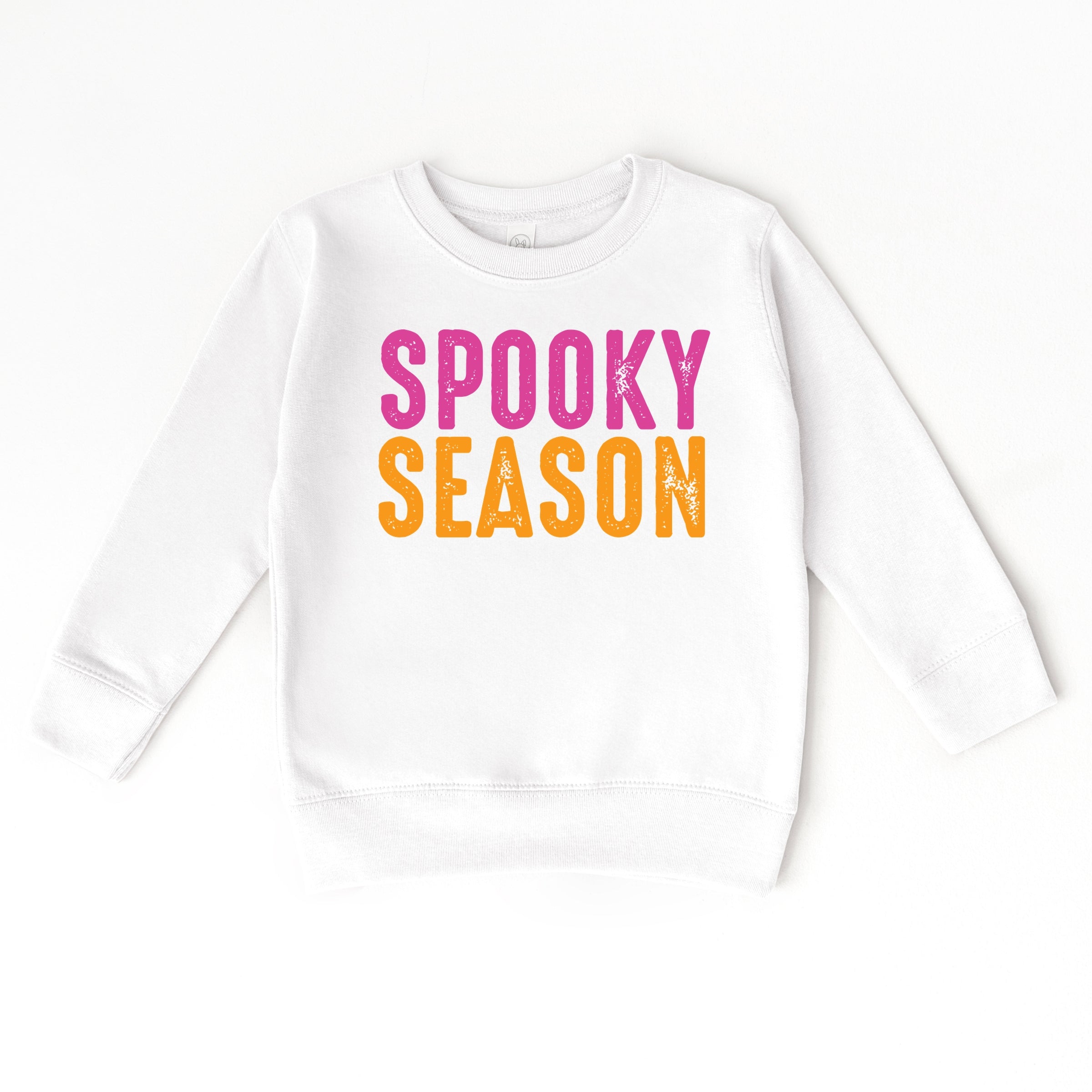 Spooky Season Bright Distressed - Toddler Graphic Sweatshirt and Youth Graphic Sweatshirt