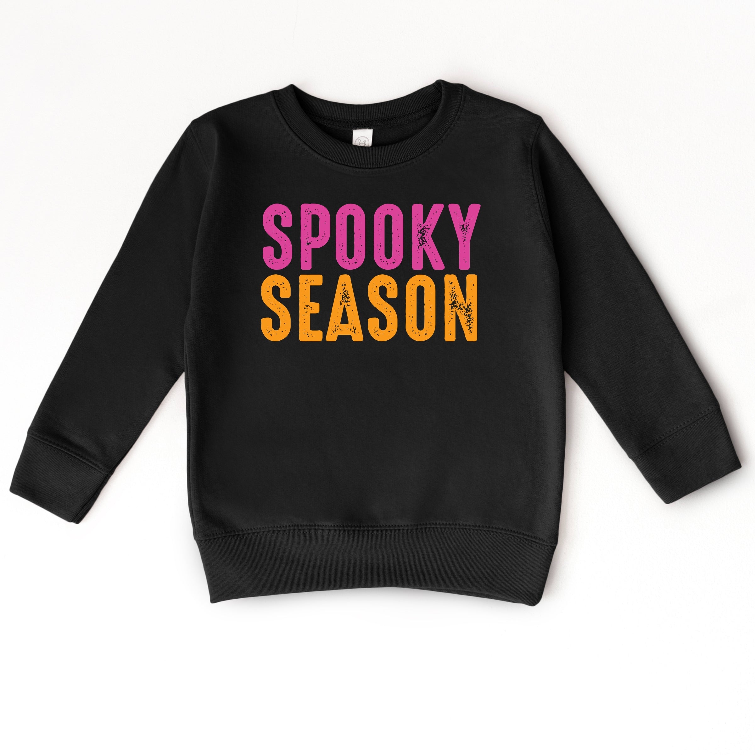 Spooky Season Bright Distressed - Toddler Graphic Sweatshirt and Youth Graphic Sweatshirt