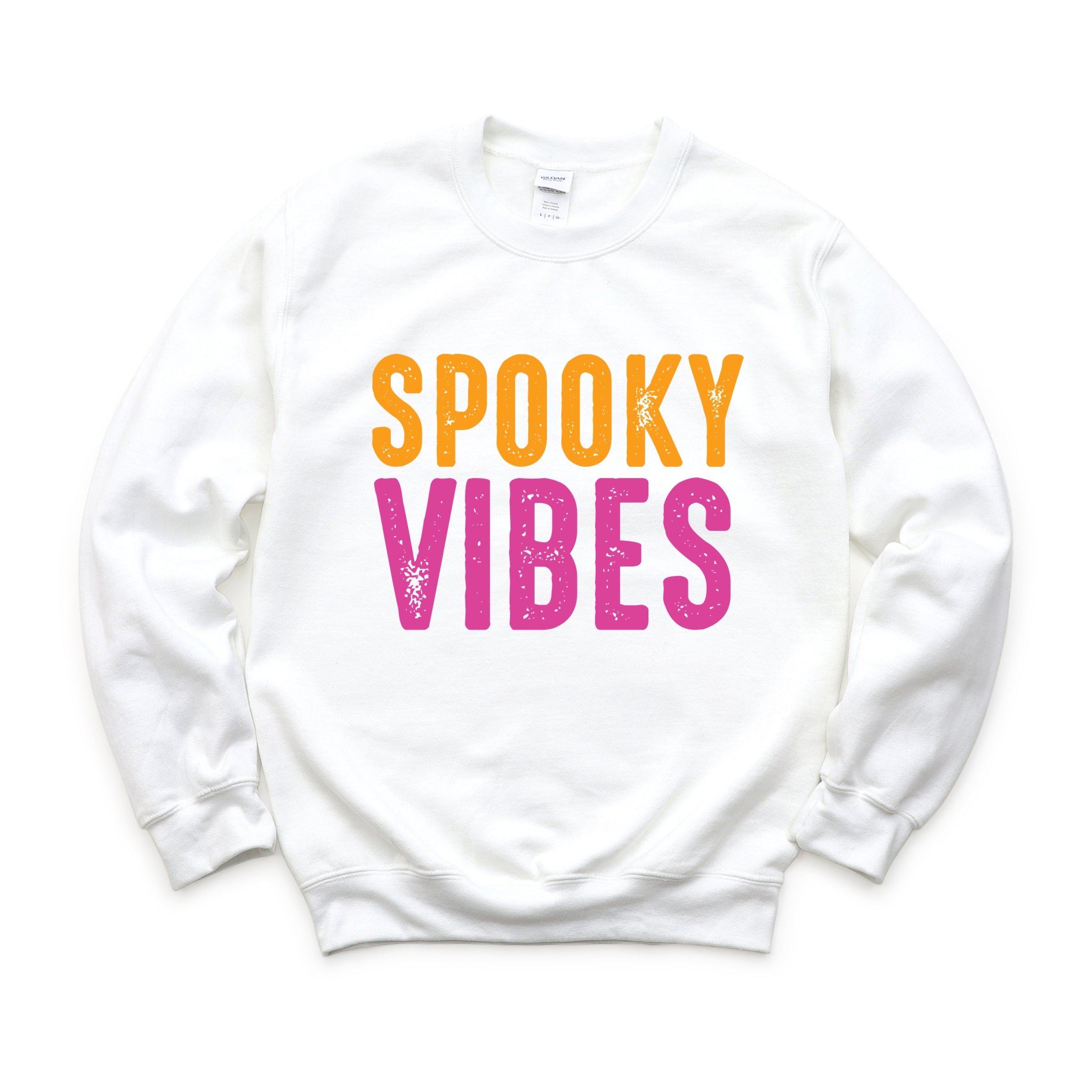 Spooky Vibes Bright Distressed - Women's Graphic Sweatshirt
