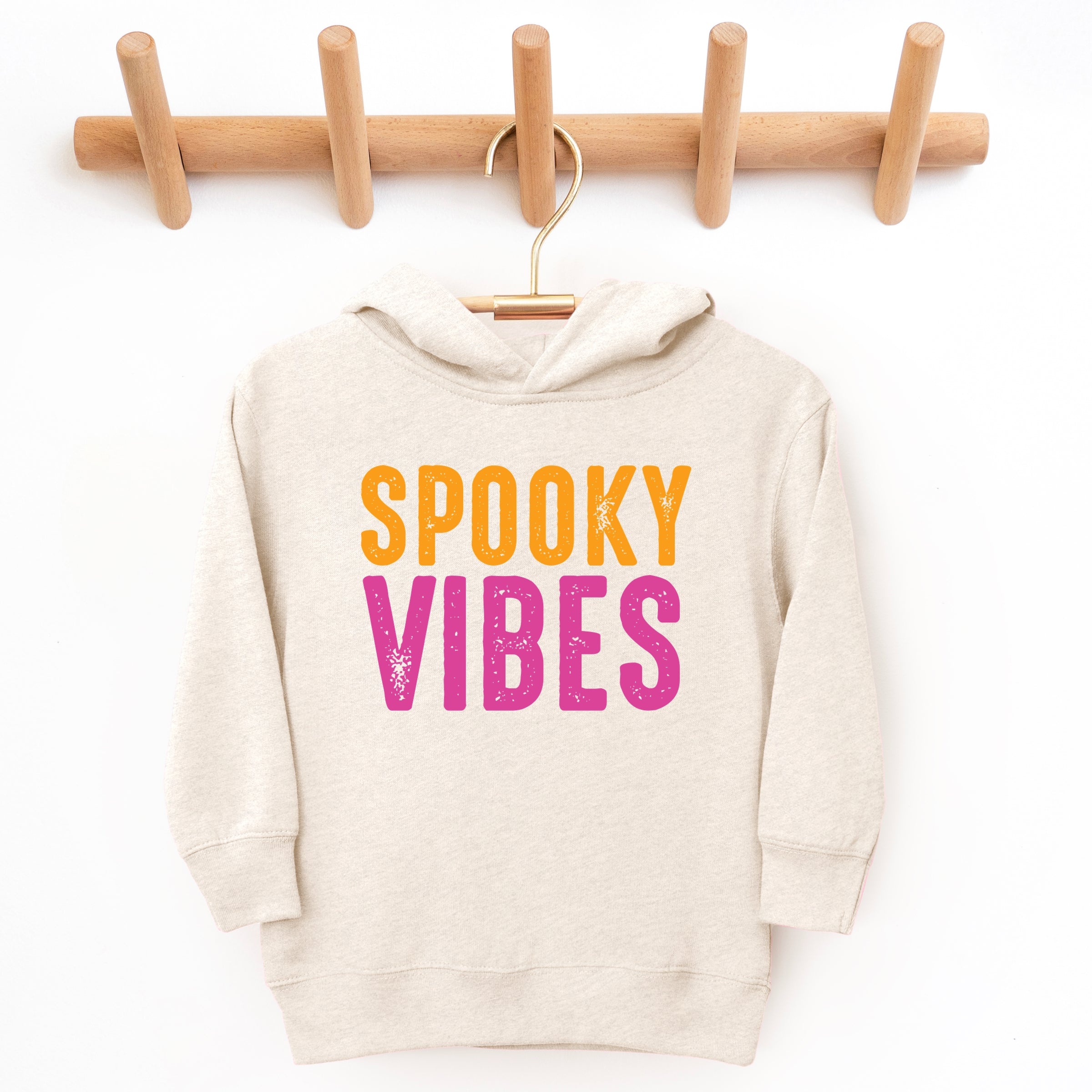 Spooky Vibes Bright Distressed - Toddler Hoodie and Youth Graphic Hoodie
