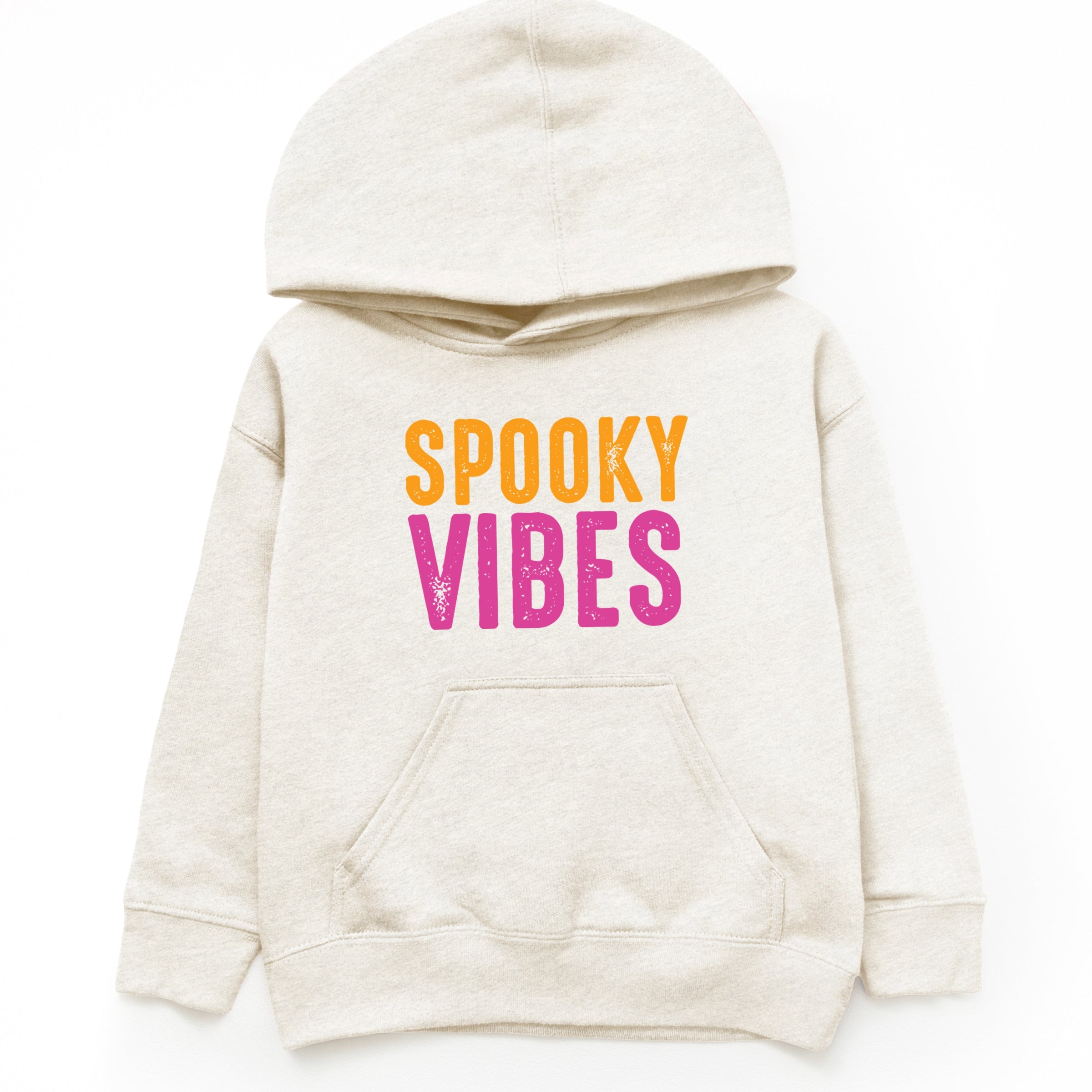 Spooky Vibes Bright Distressed - Toddler Hoodie and Youth Graphic Hoodie
