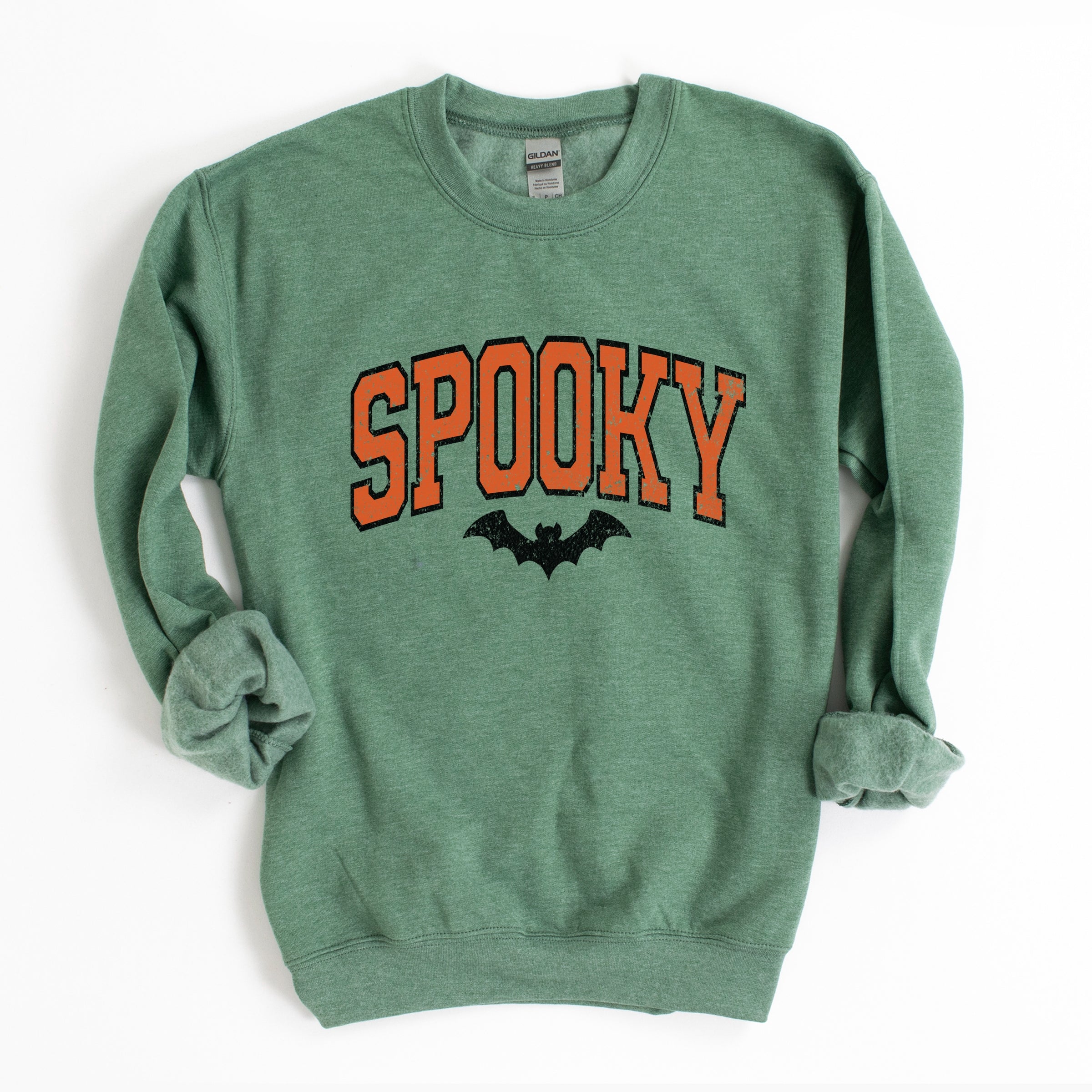 Varsity Spooky Bat Distressed - Sweatshirt