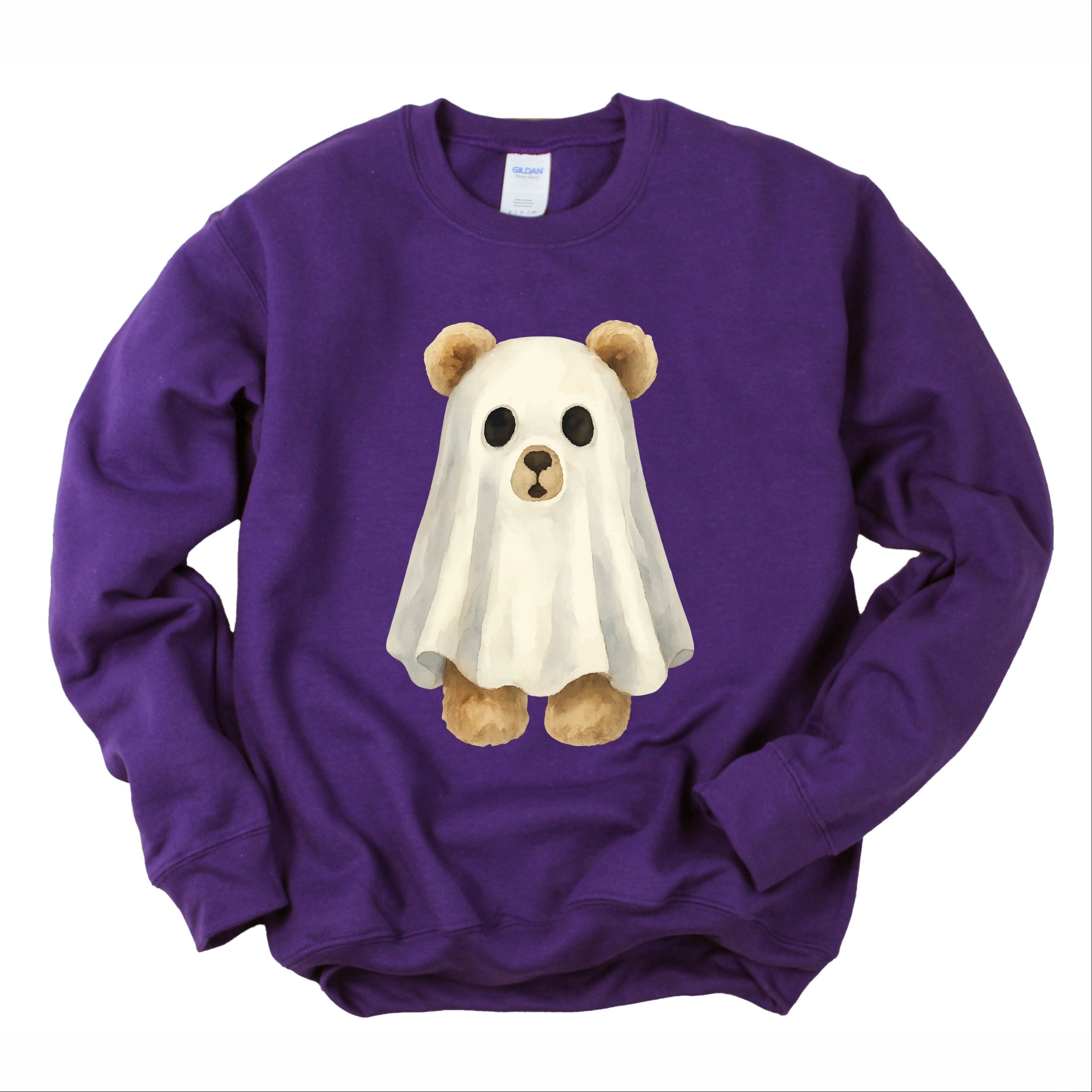Watercolor Ghost Bear -  Womens Sweatshirt
