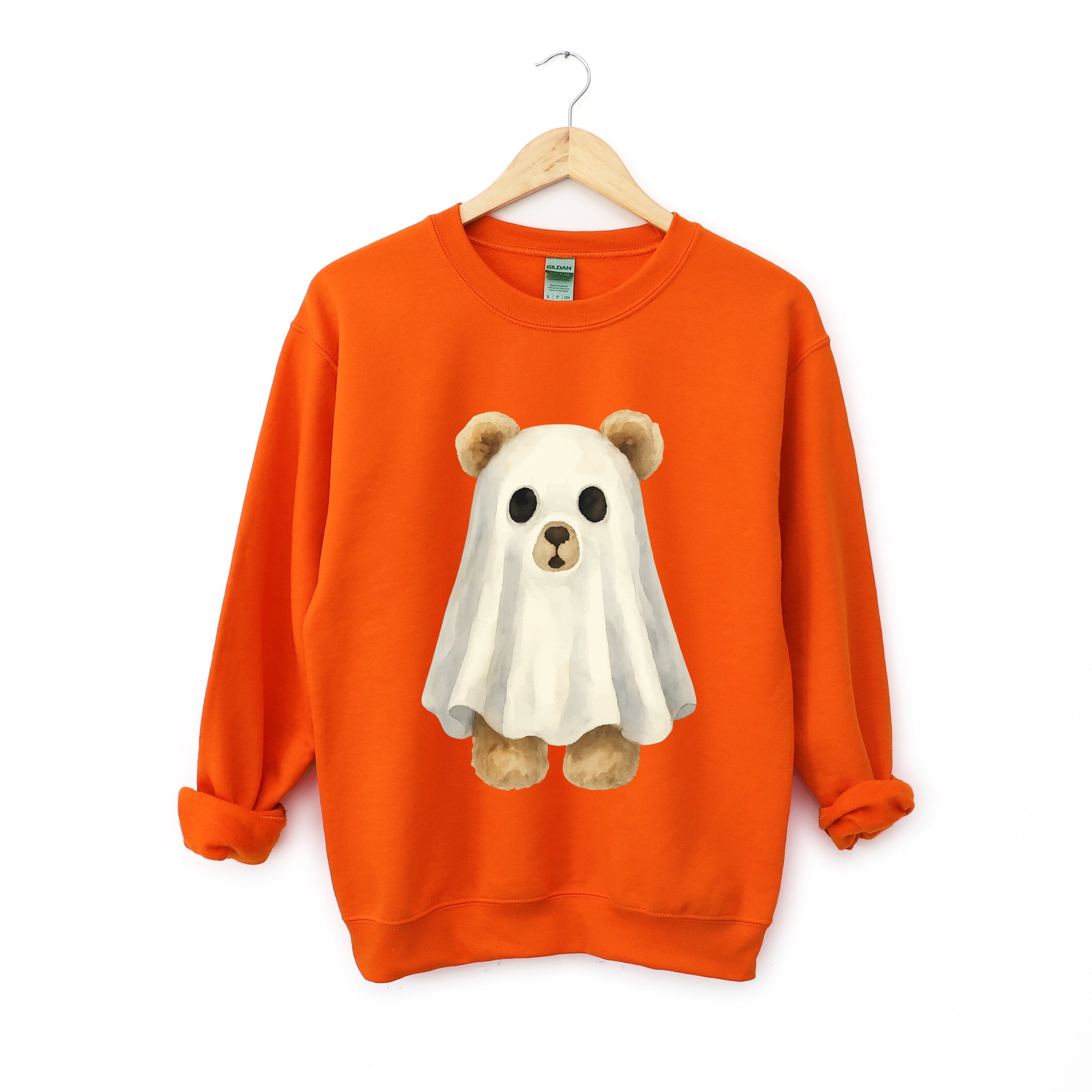 Watercolor Ghost Bear -  Womens Sweatshirt