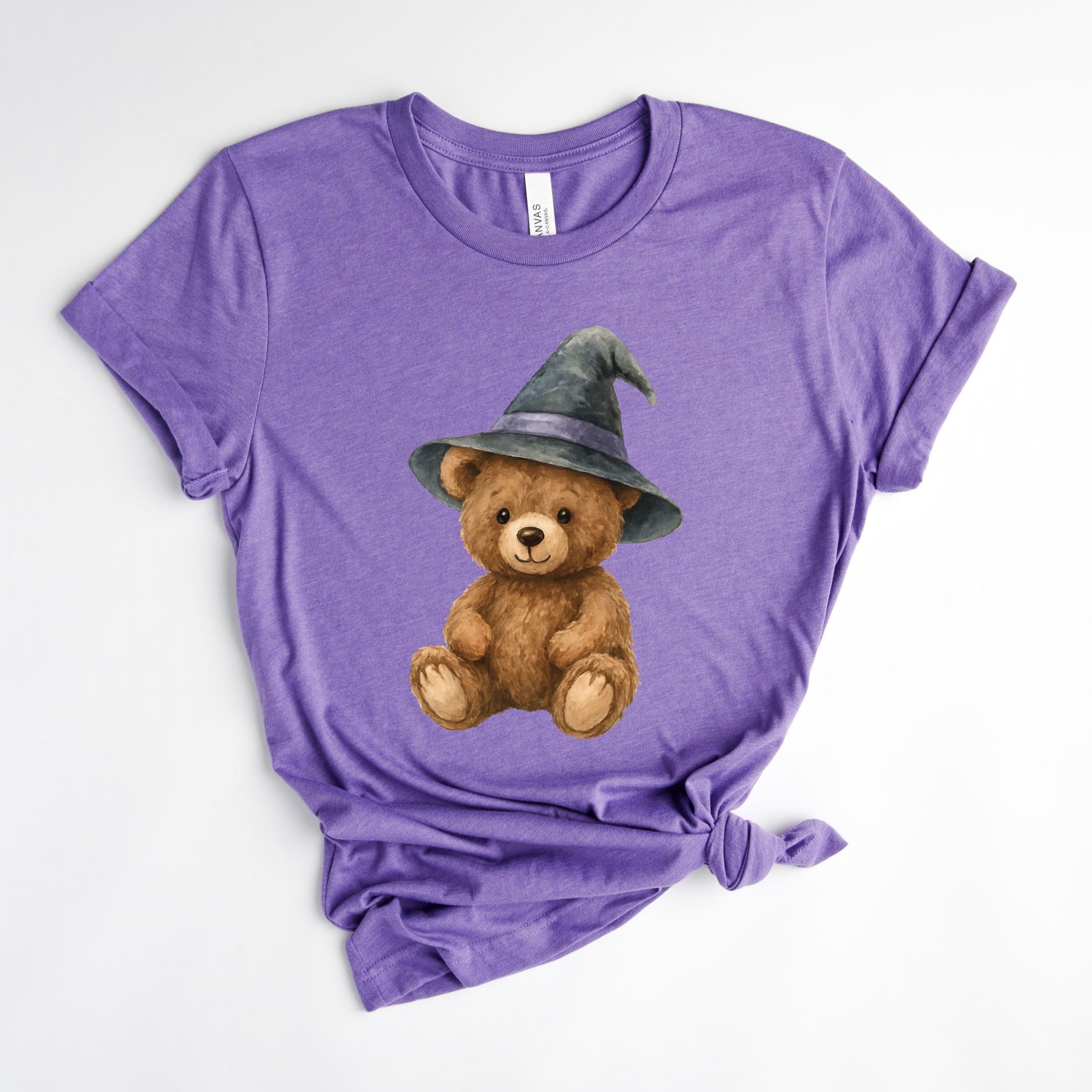 Watercolor Witchy Bear - Womens Short Sleeve Tee