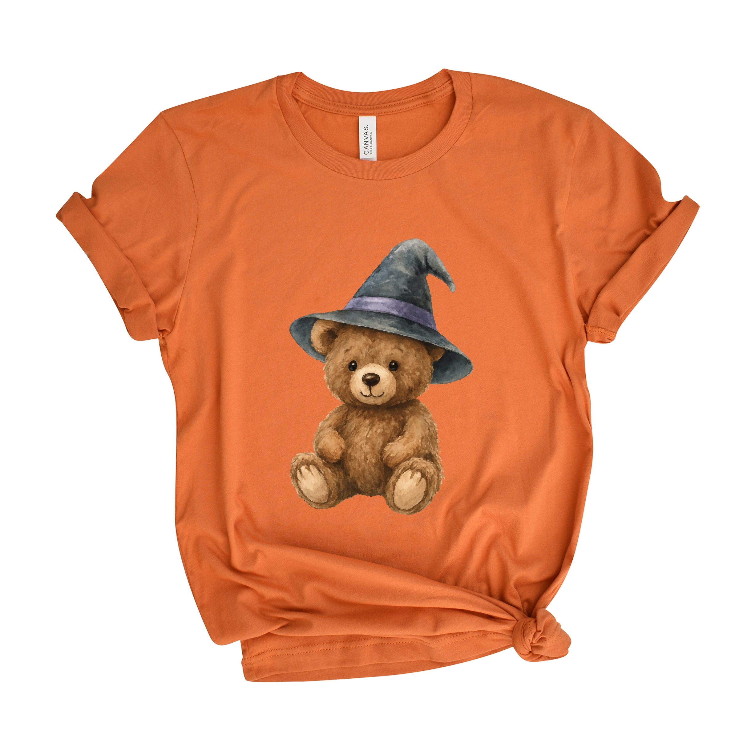 Watercolor Witchy Bear - Womens Short Sleeve Tee
