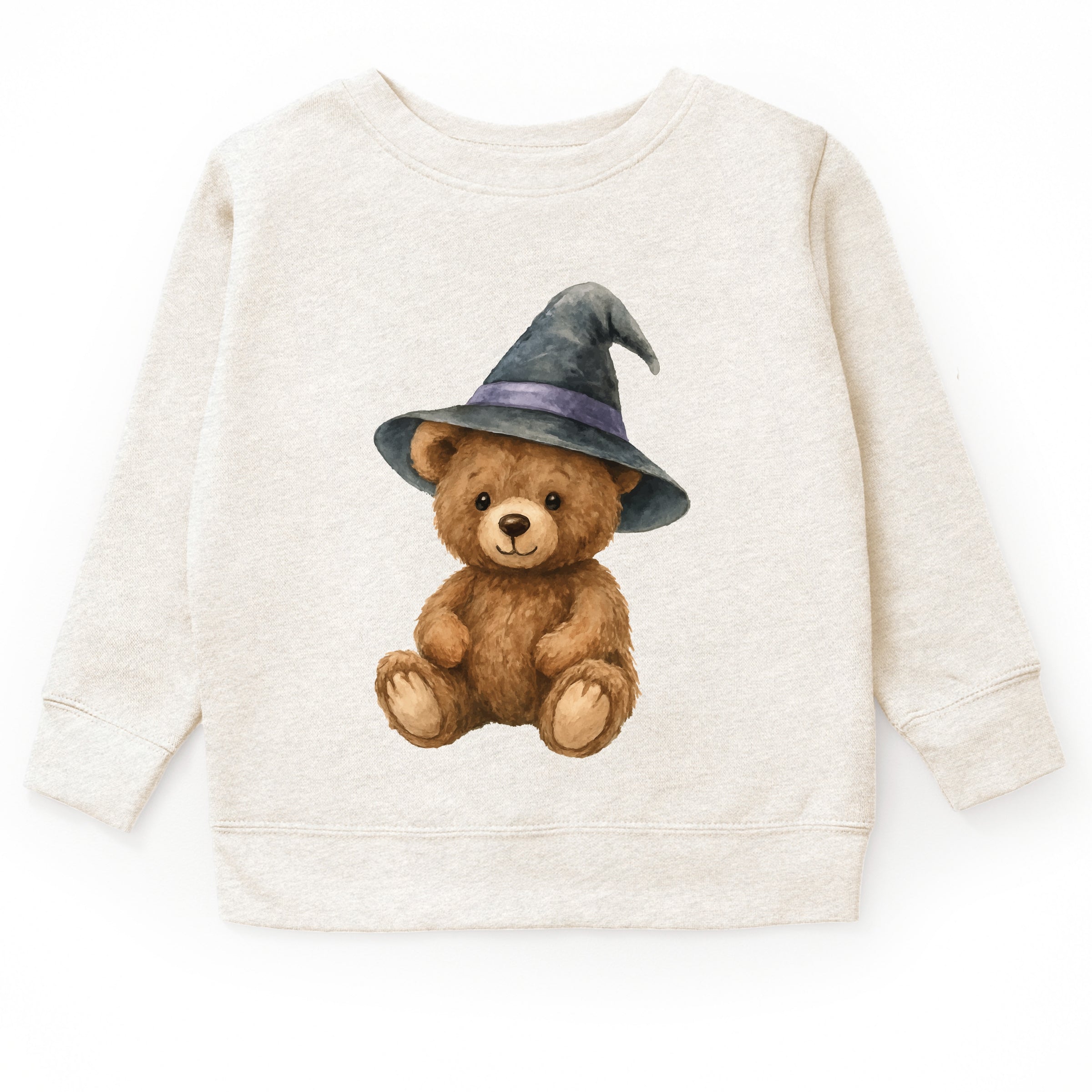 Watercolor Witchy Bear - Kids Youth Sweatshirt and Kids Toddler Sweatshirt