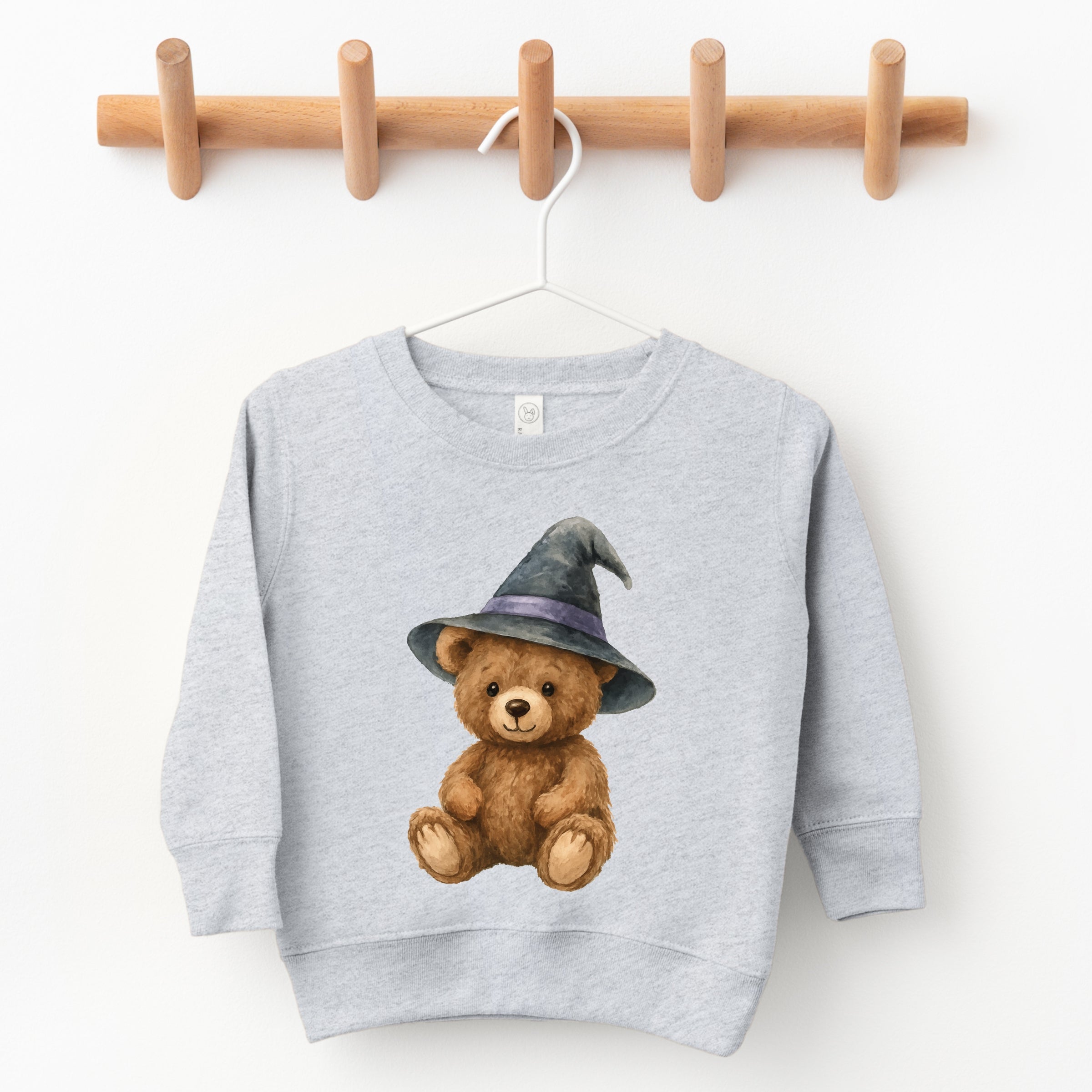 Watercolor Witchy Bear - Kids Youth Sweatshirt and Kids Toddler Sweatshirt