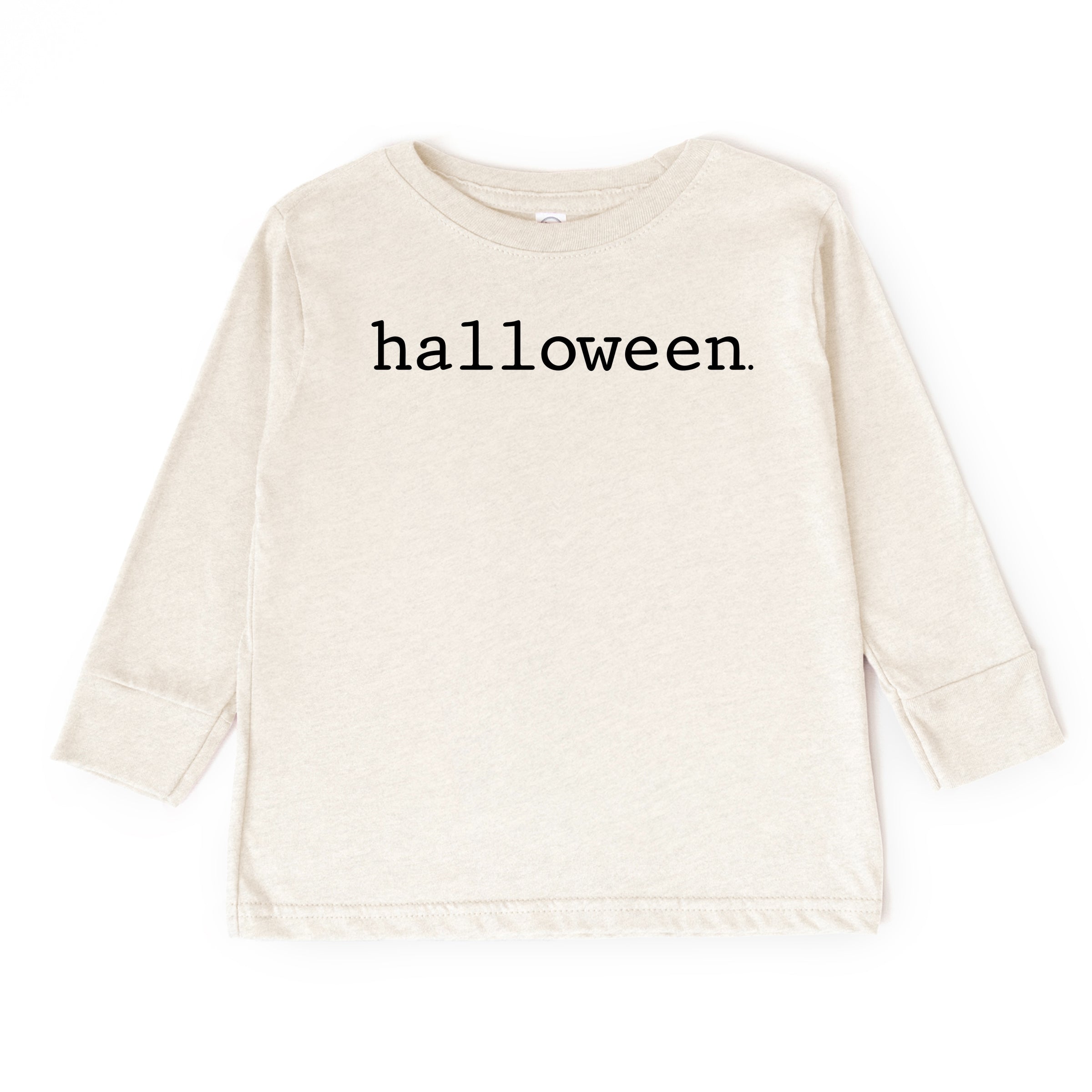 Halloween Typewriter - Toddler Long Sleeve Graphic Tee and Youth Long Sleeve Graphic T-Shirt