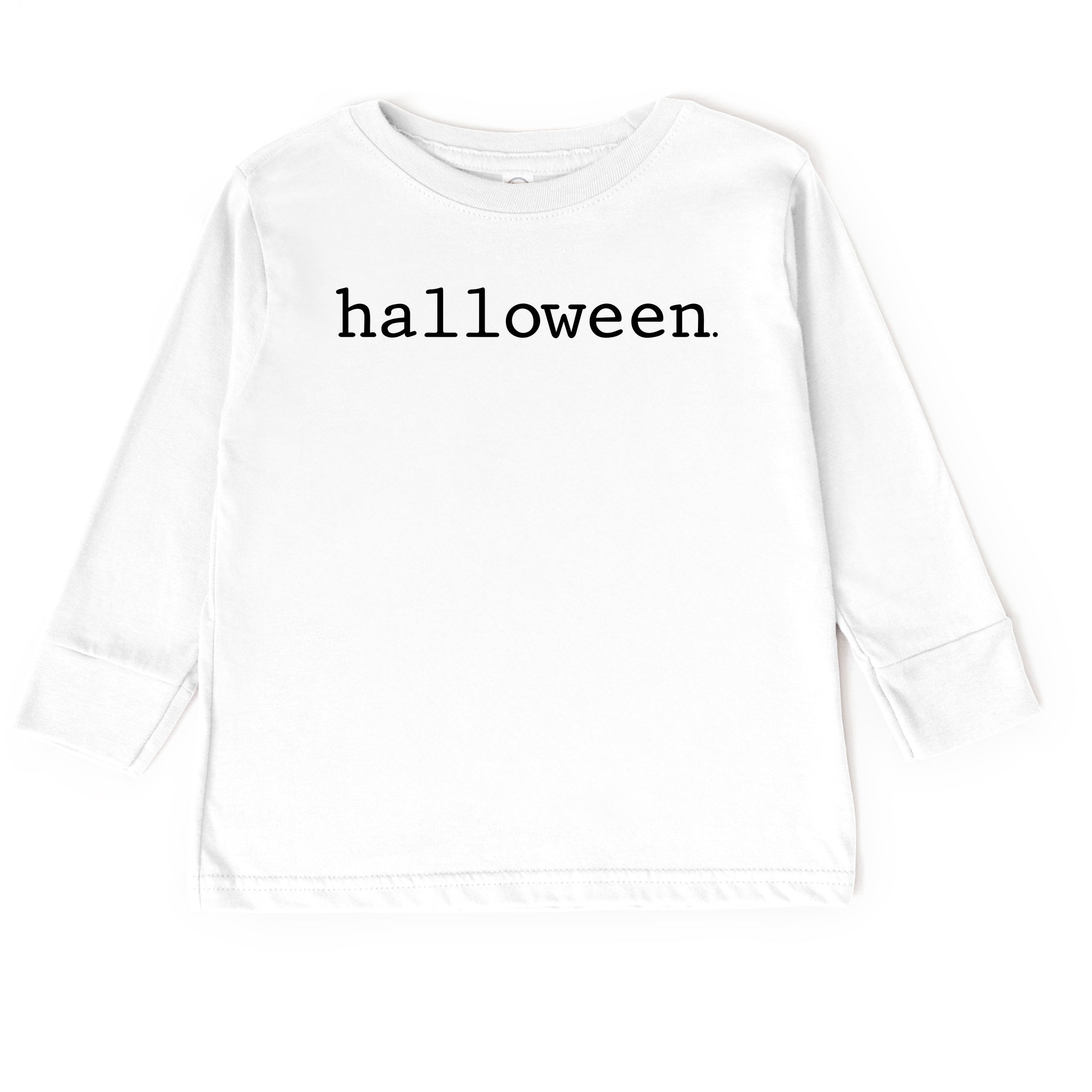 Halloween Typewriter - Toddler Long Sleeve Graphic Tee and Youth Long Sleeve Graphic T-Shirt