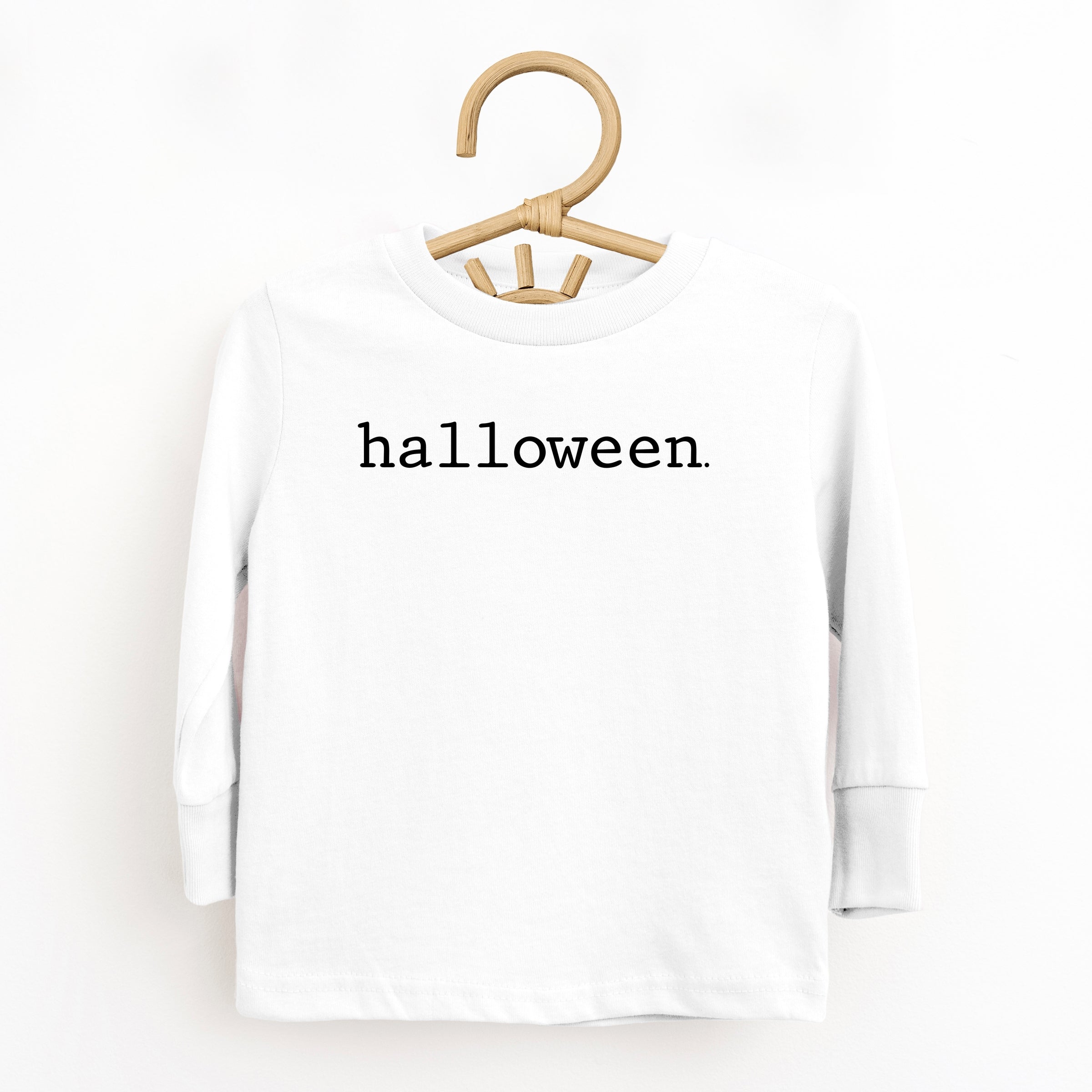 Halloween Typewriter - Toddler Long Sleeve Graphic Tee and Youth Long Sleeve Graphic T-Shirt