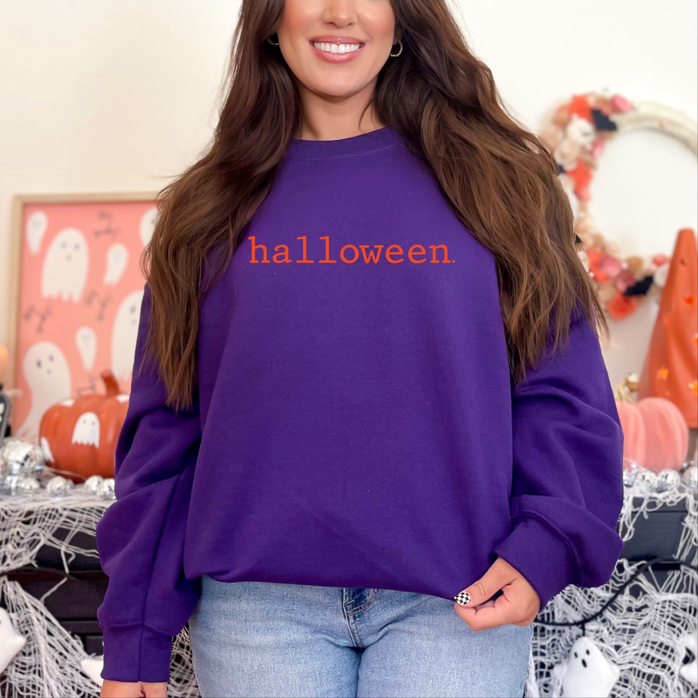 Halloween Typewriter - Women's Graphic Sweatshirt