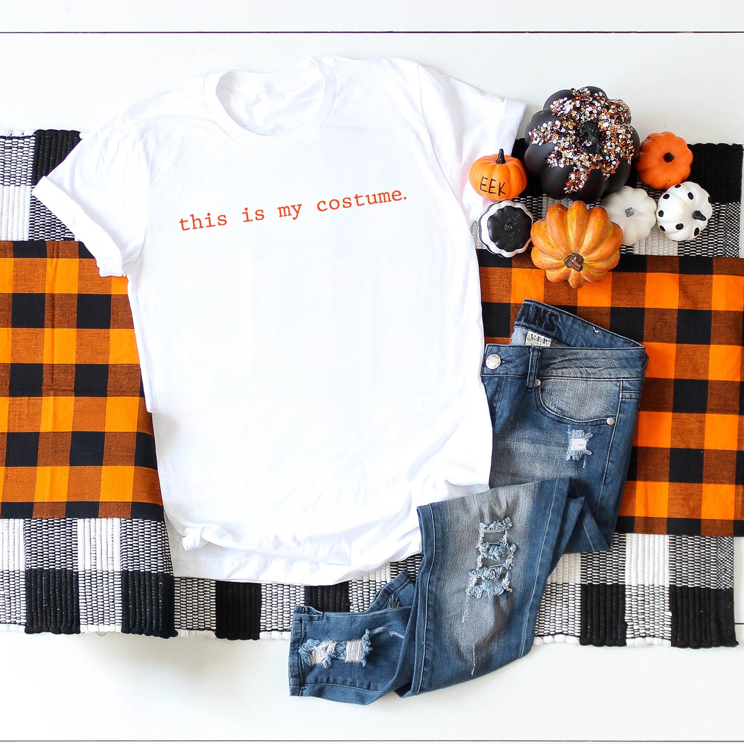 This Is My Costume Typewriter - Women's Short Sleeve Graphic T-Shirt