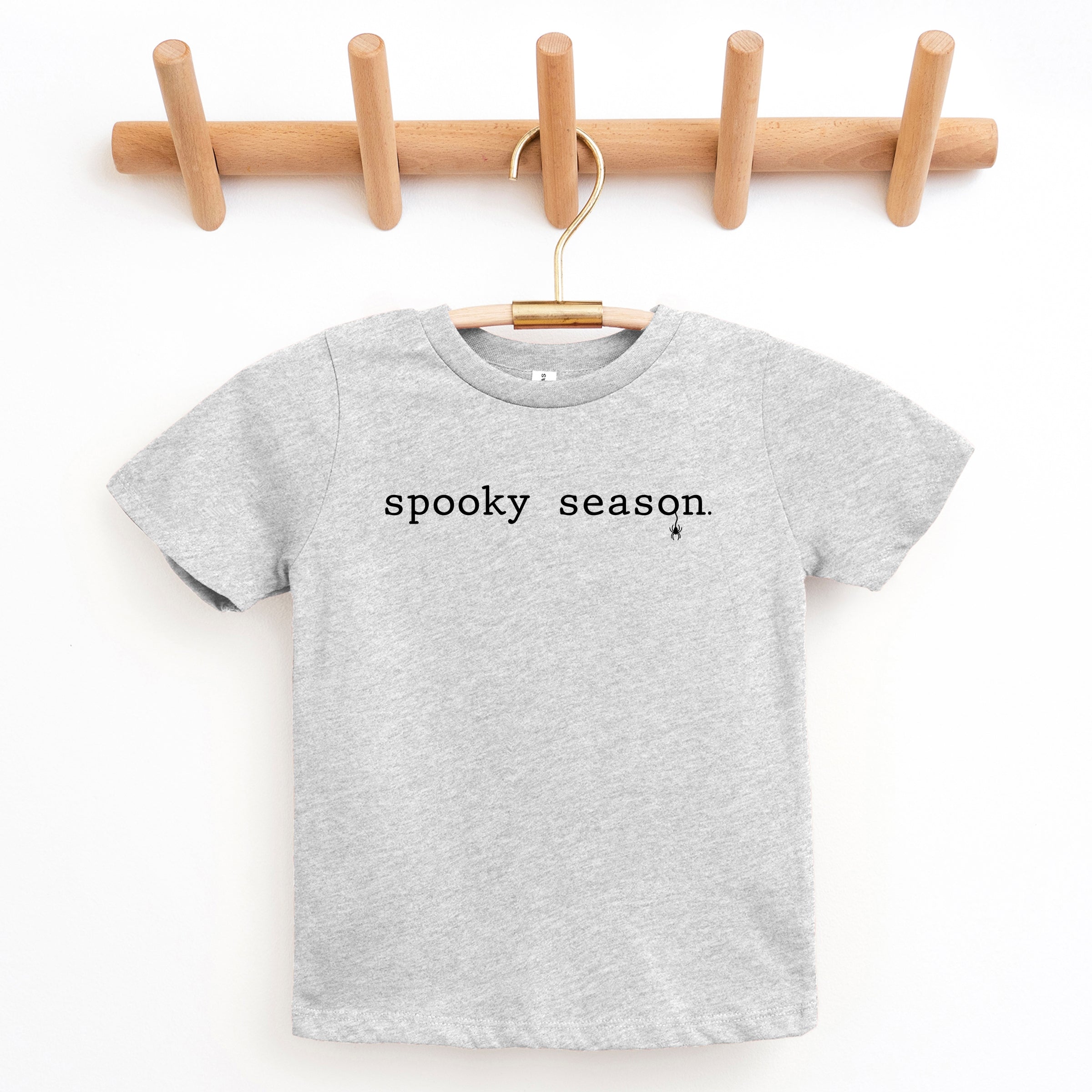 Spooky Season Typewriter - Youth Short Sleeve Graphic T-Shirt and Toddler Short Sleeve Graphic T-Shirt
