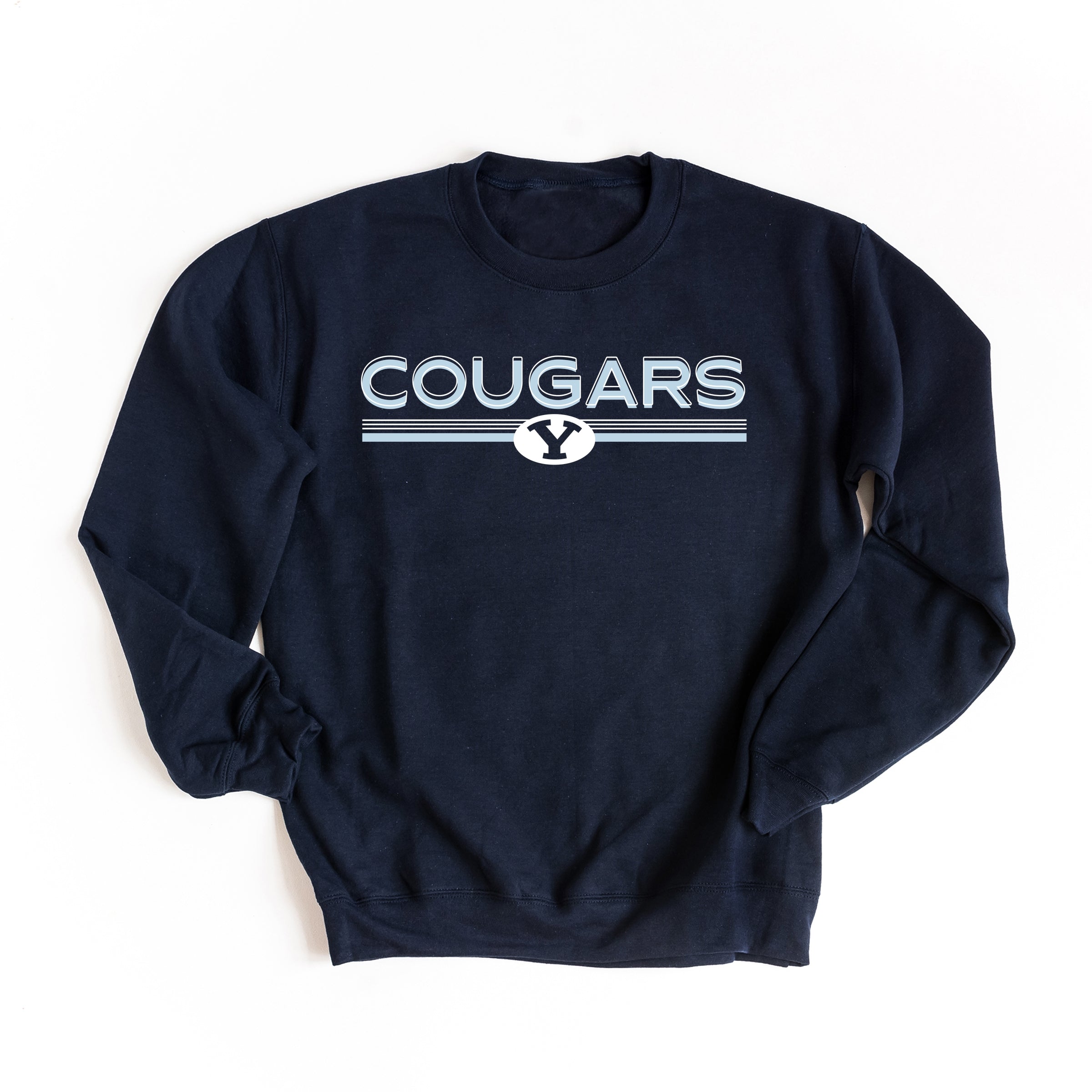 BYU Cougars Shadowed - Women's Graphic Sweatshirt