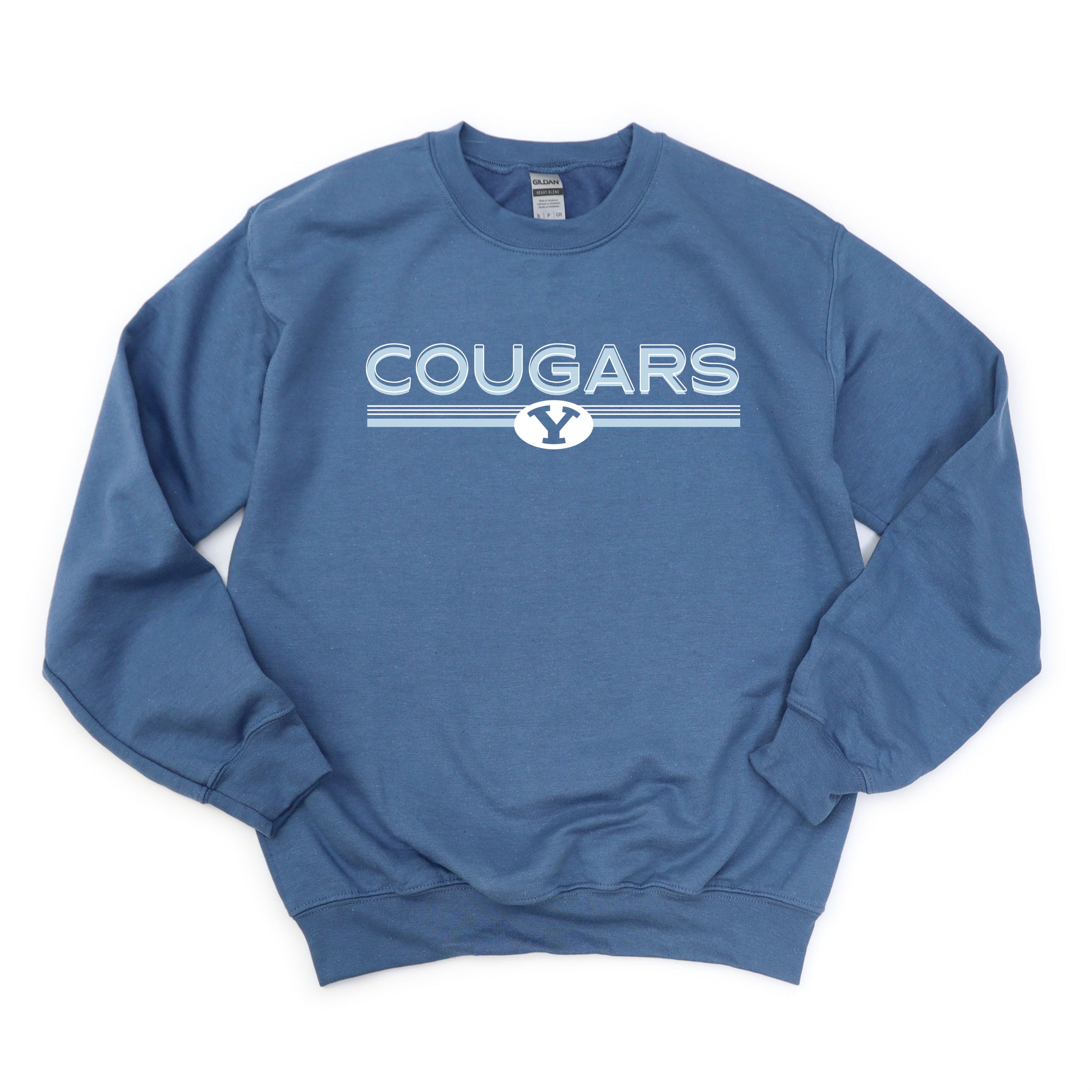 BYU Cougars Shadowed - Women's Graphic Sweatshirt