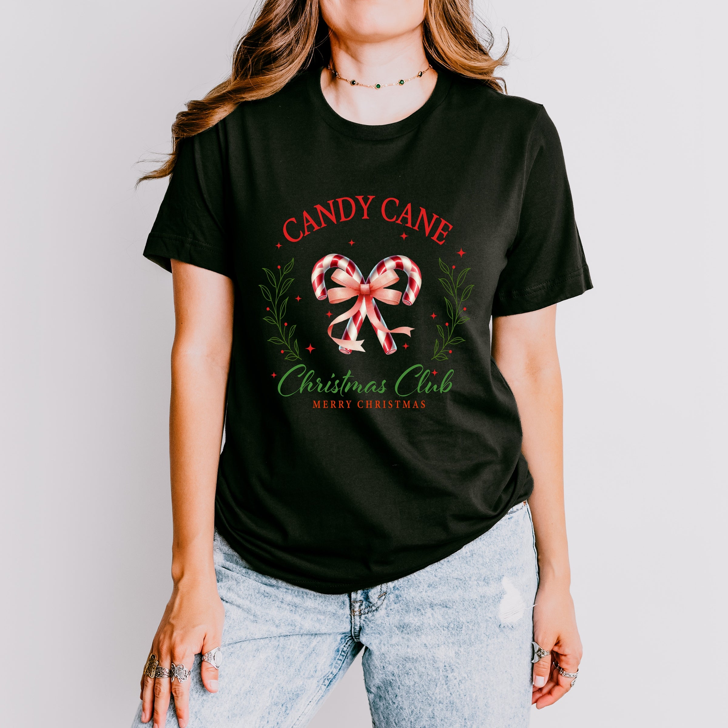Candy Cane Christmas Club - Women's Short Sleeve Tee
