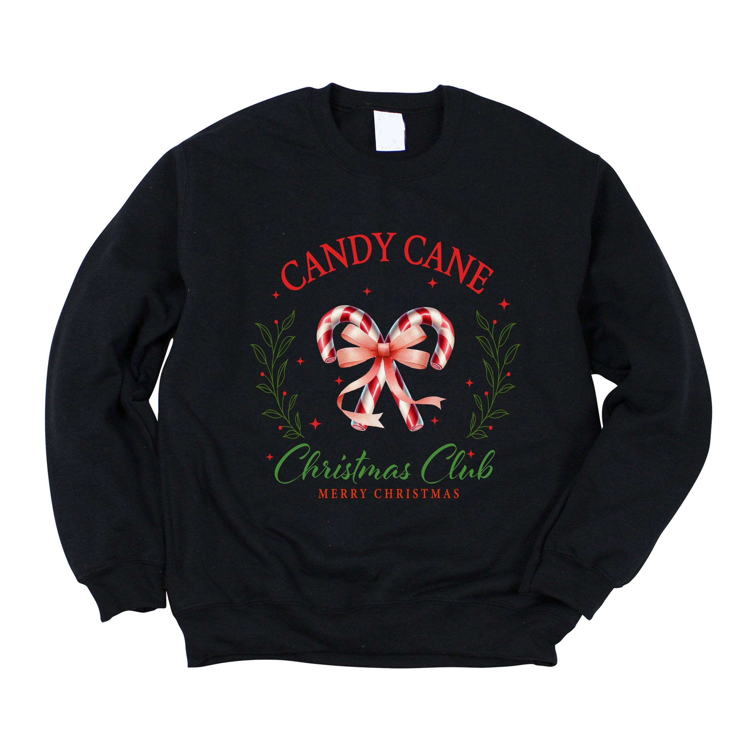 Candy Cane Christmas Club -  Womens Sweatshirt