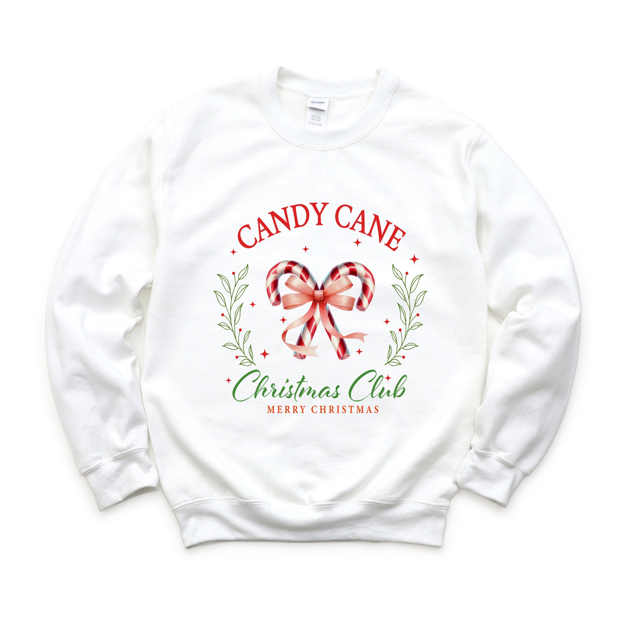 Candy Cane Christmas Club -  Womens Sweatshirt