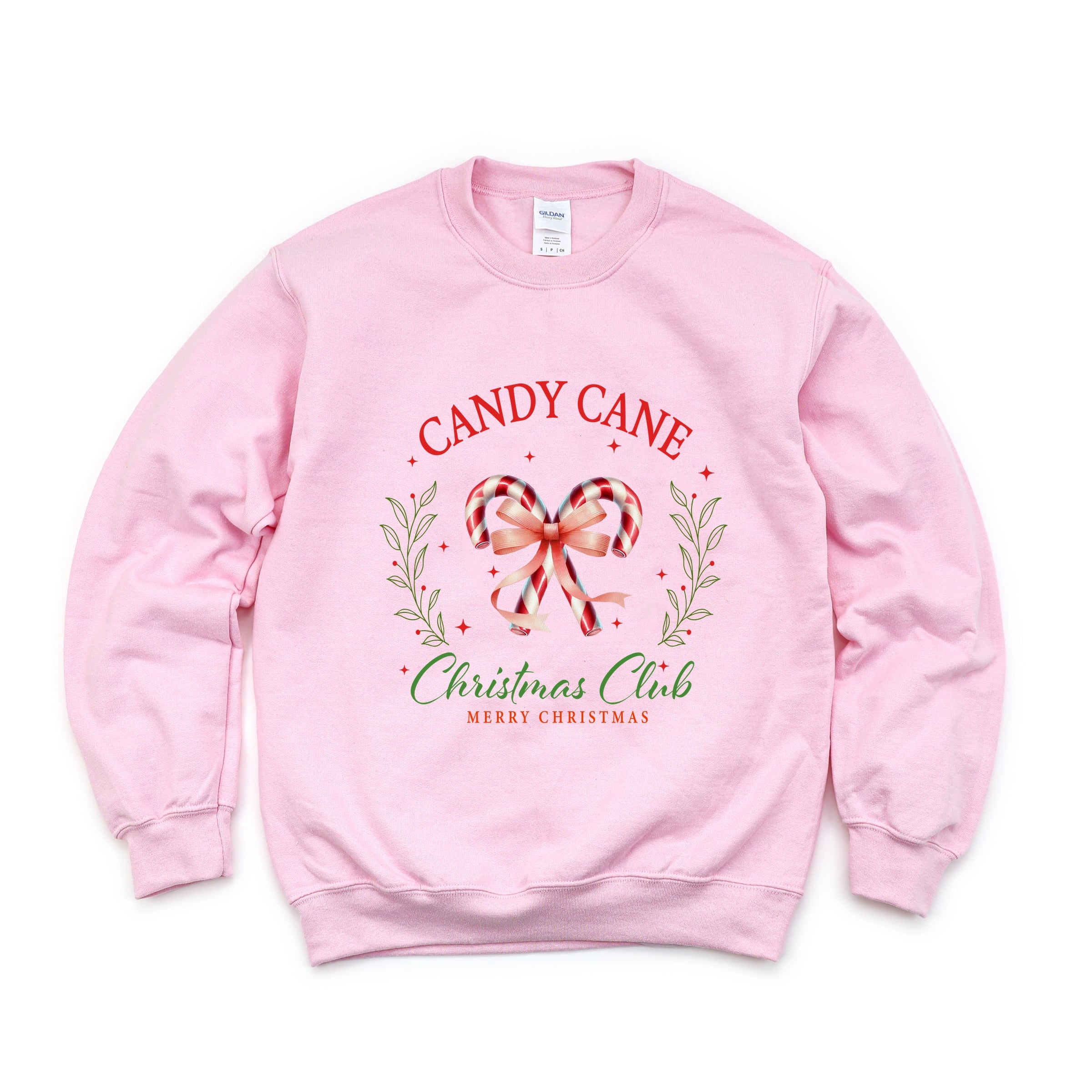 Candy Cane Christmas Club -  Womens Sweatshirt