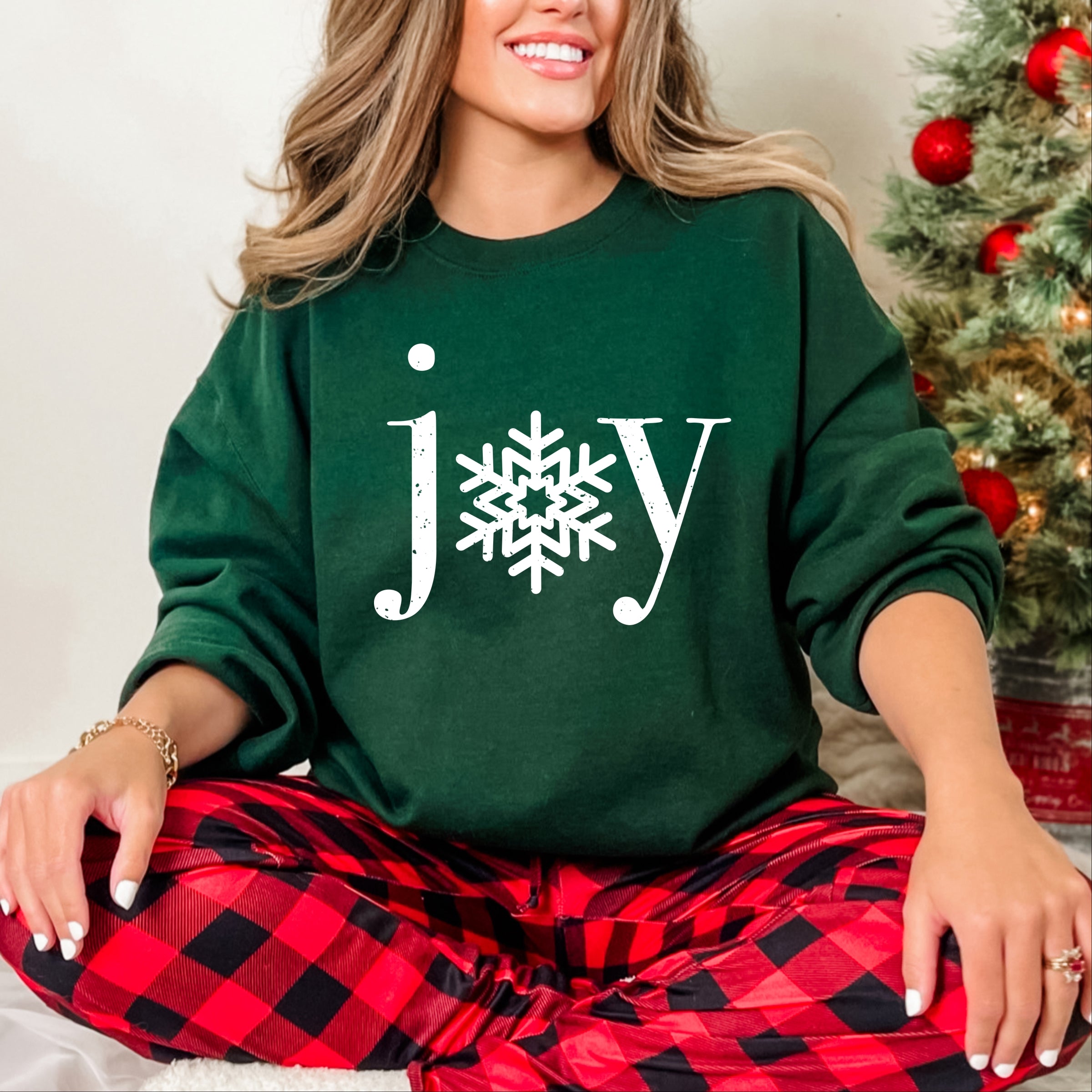 Joy Snowflake - Women's Graphic Sweatshirt