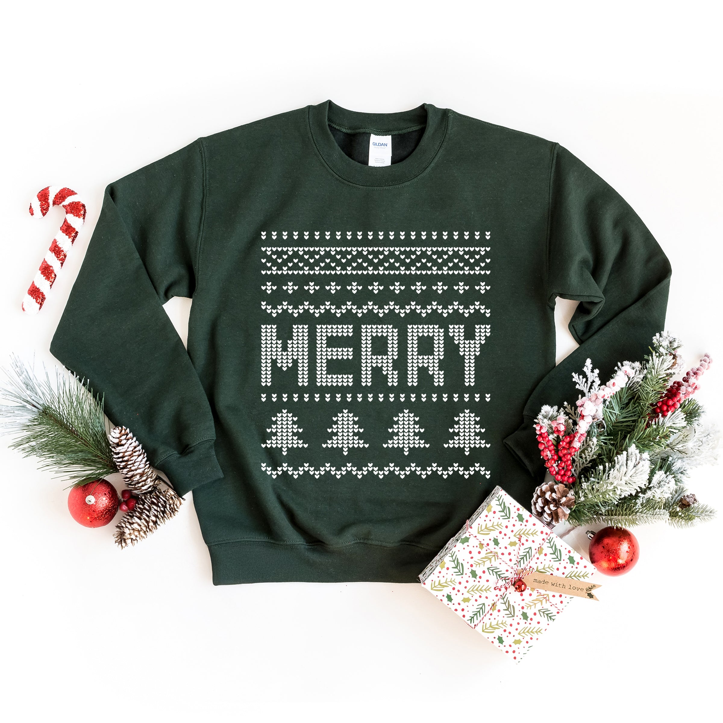 Ugly Sweater Merry - Women's Graphic Sweatshirt