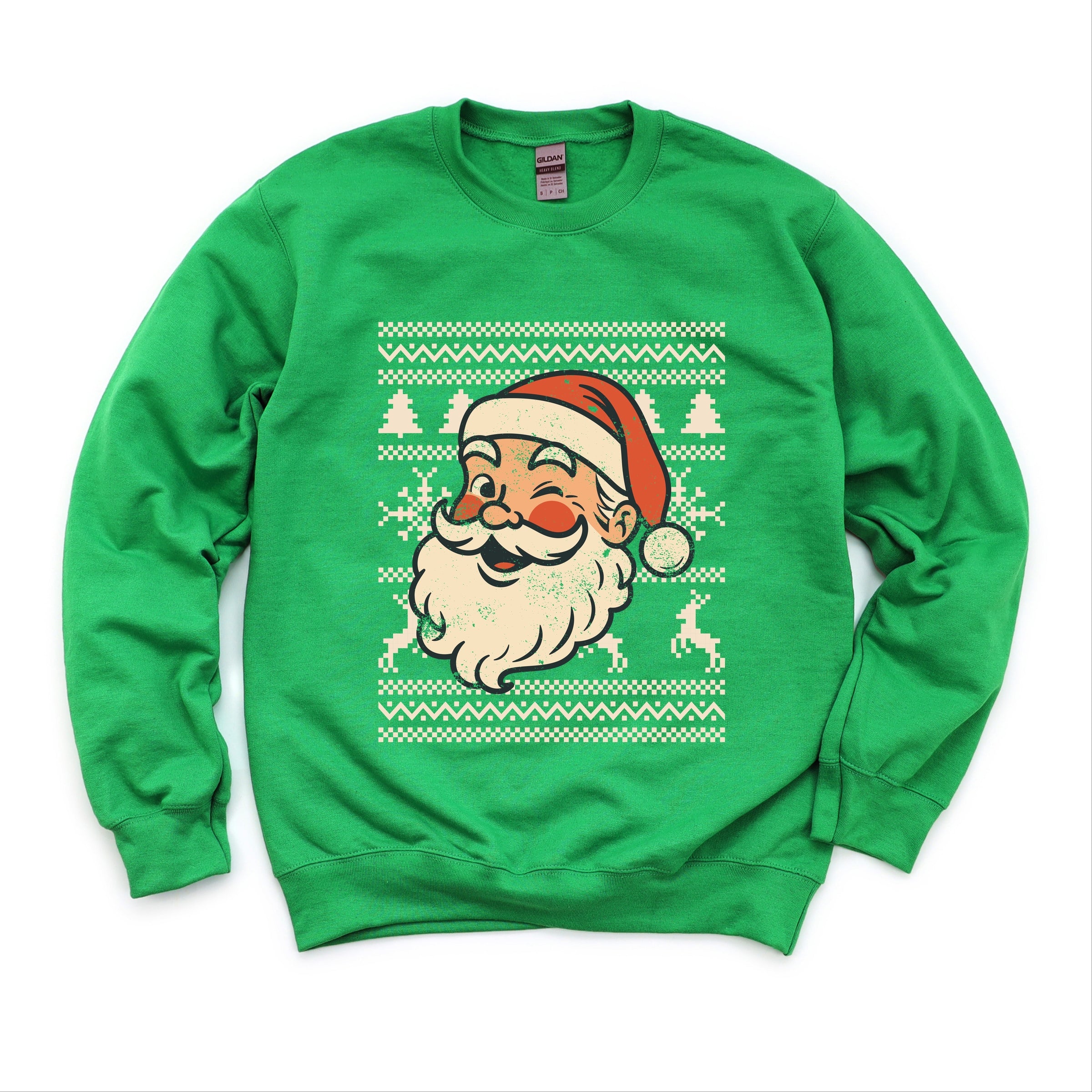 Ugly Sweater Santa Face -  Women's Sweatshirt