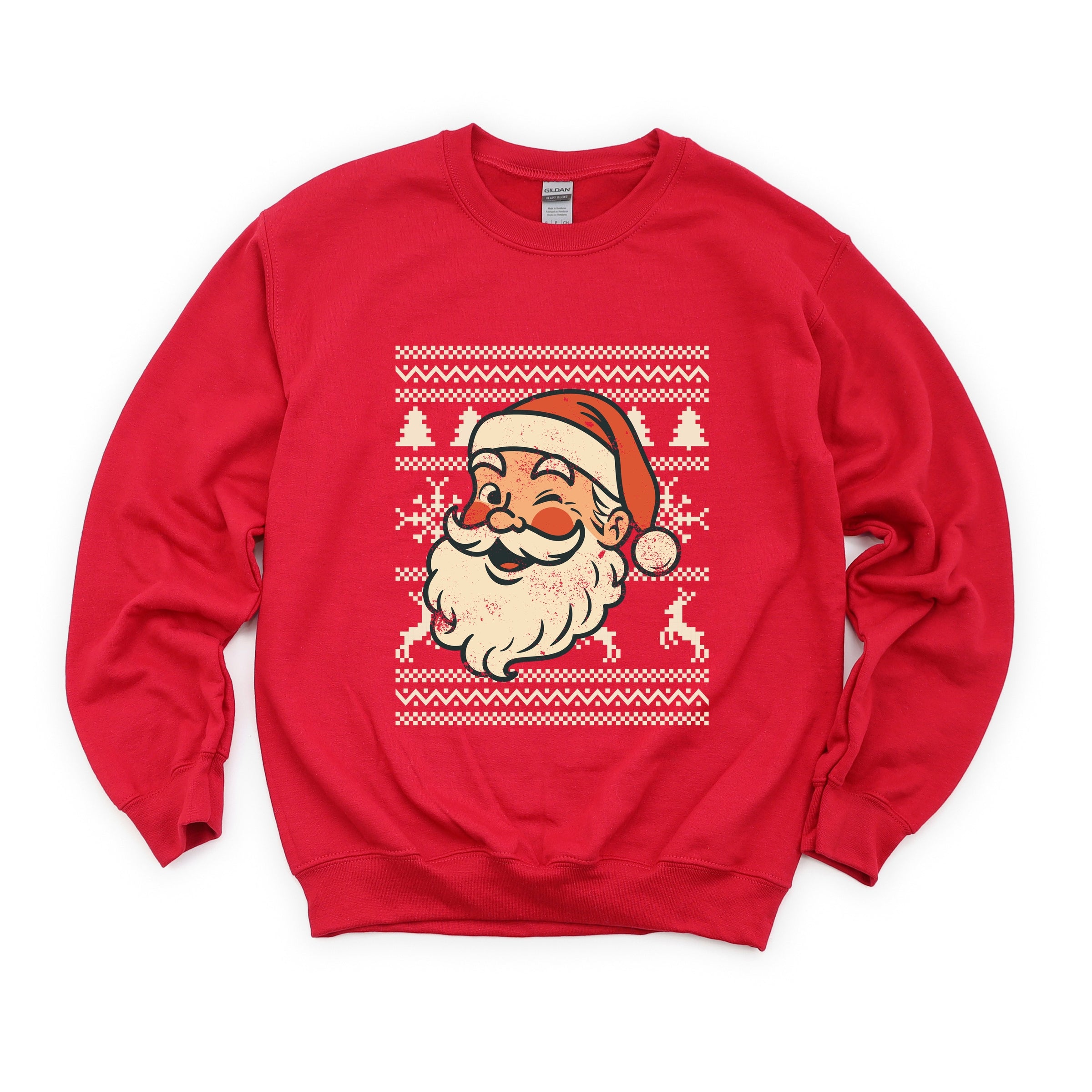 Ugly Sweater Santa Face -  Women's Sweatshirt