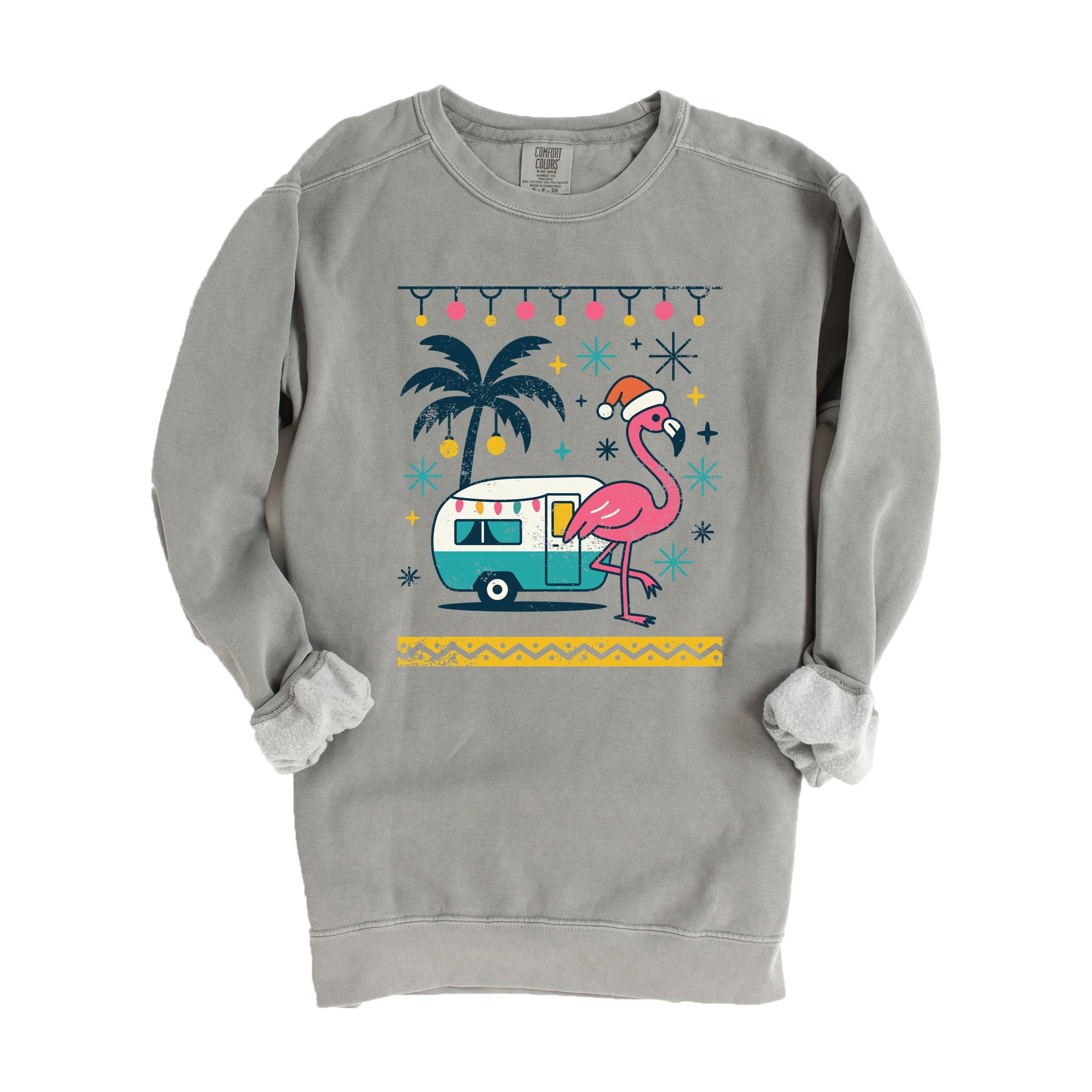 Ugly Sweater Flamingo - Women's Garment Dyed Sweatshirt