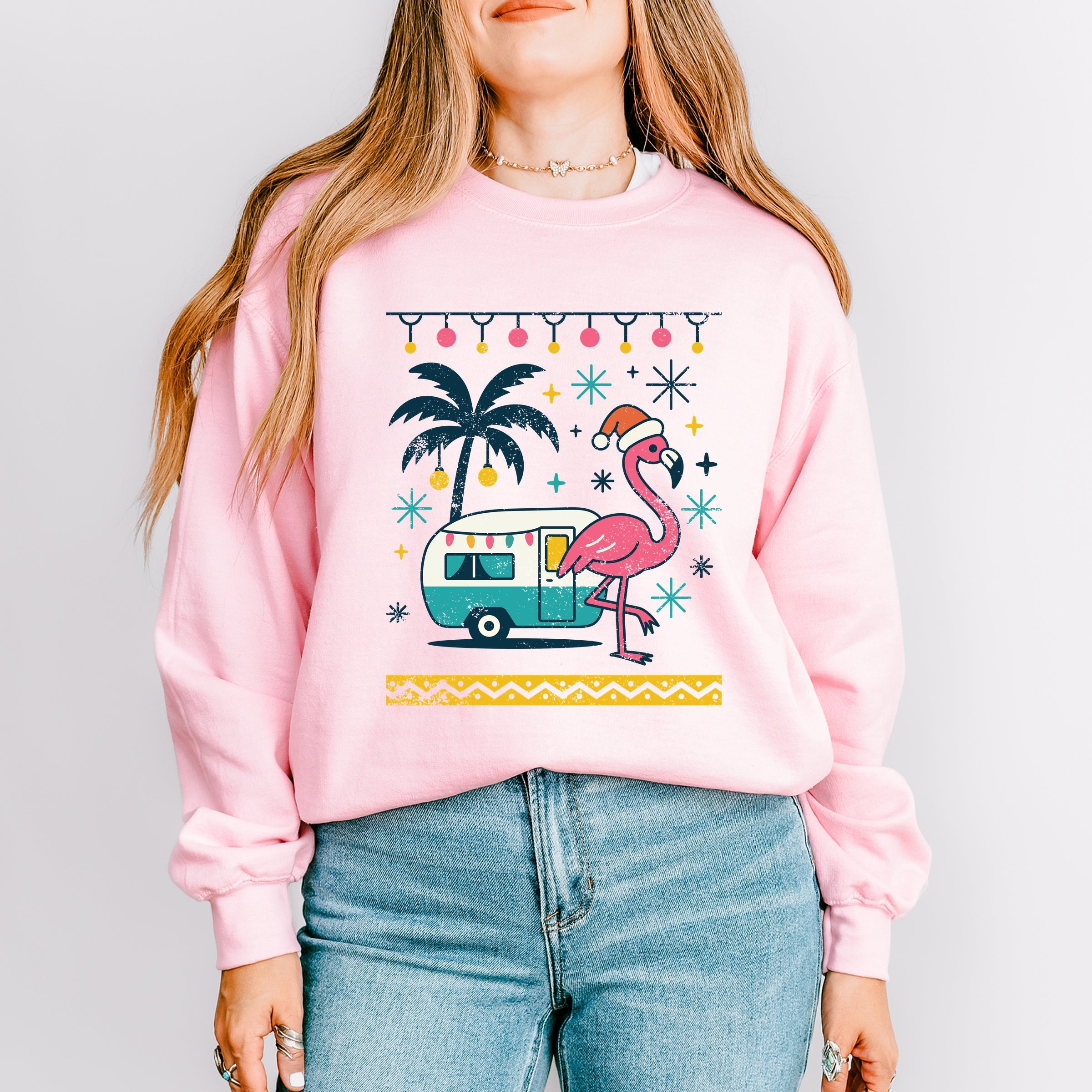 Ugly Sweater Flamingo -  Women's Sweatshirt
