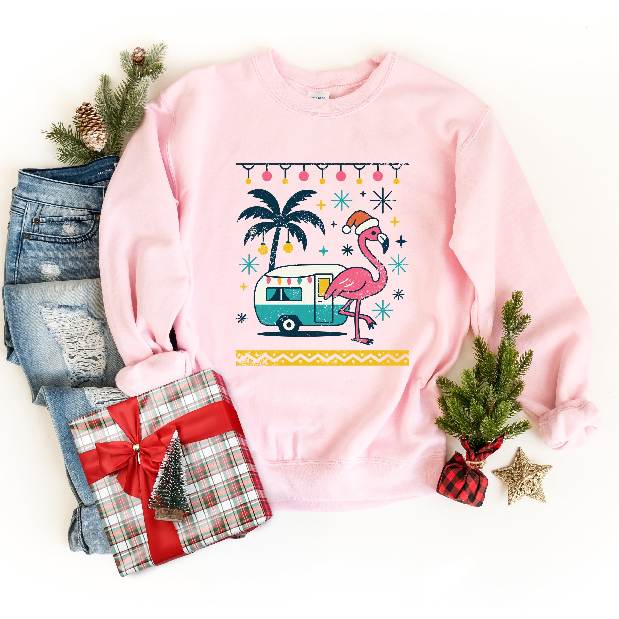 Ugly Sweater Flamingo -  Women's Sweatshirt