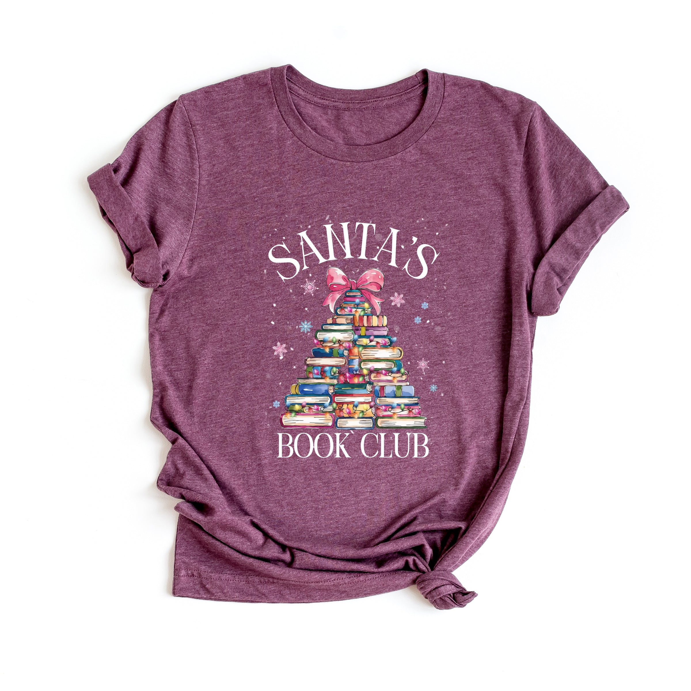 Santa's Book Club - Women's Short Sleeve Tee