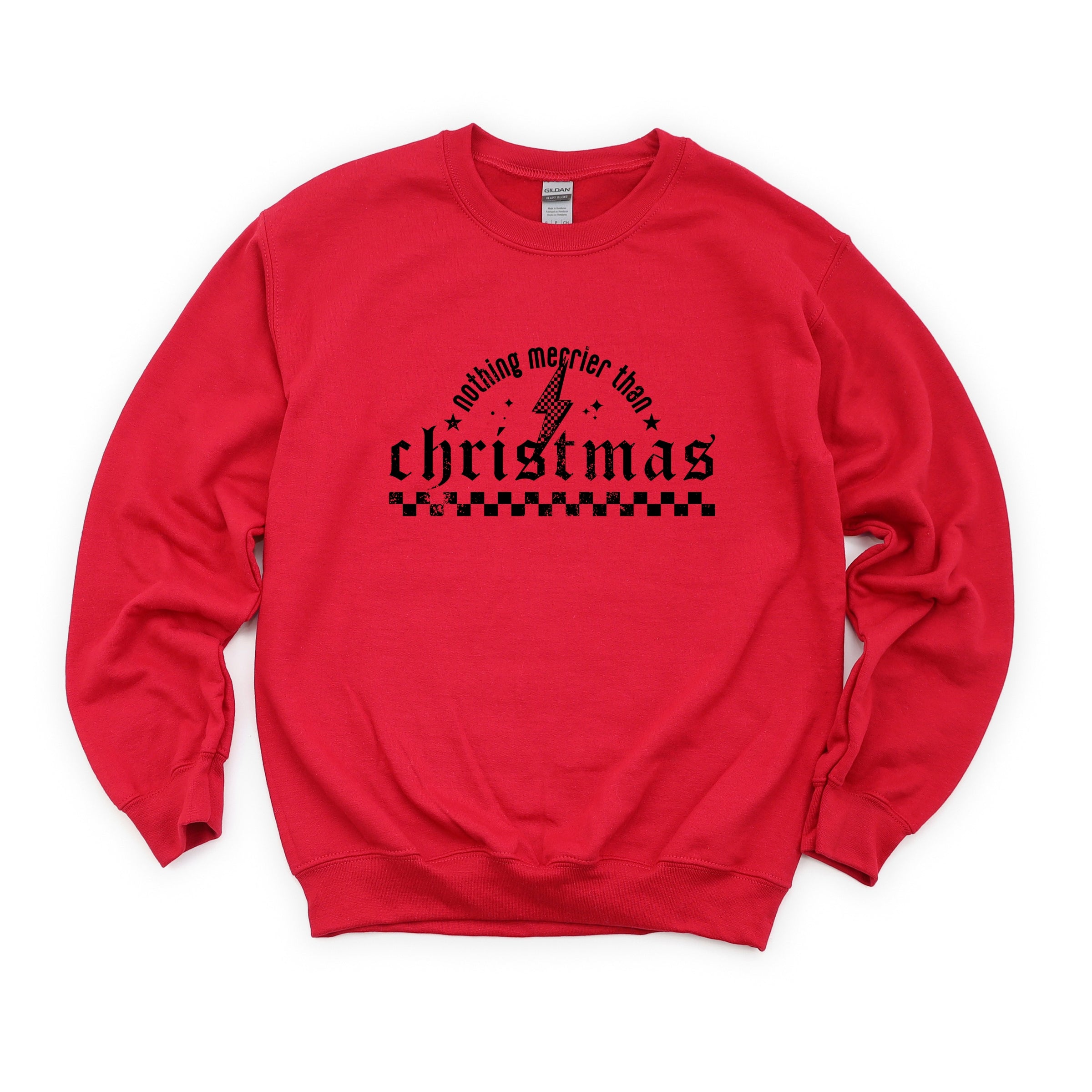 Nothing Merrier Than Christmas Grunge - Sweatshirt
