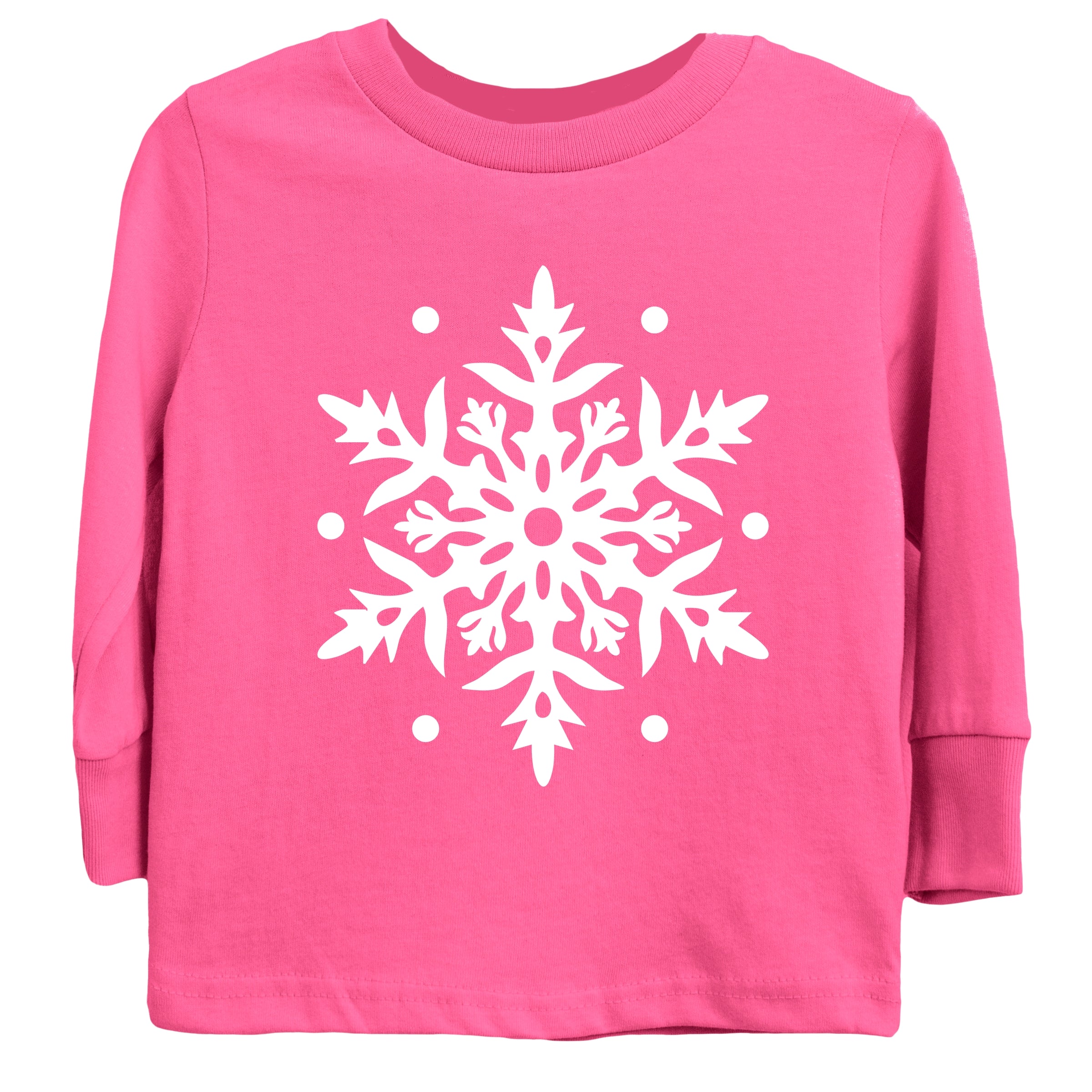 White Snowflake - Youth Long Sleeve Graphic T-Shirt