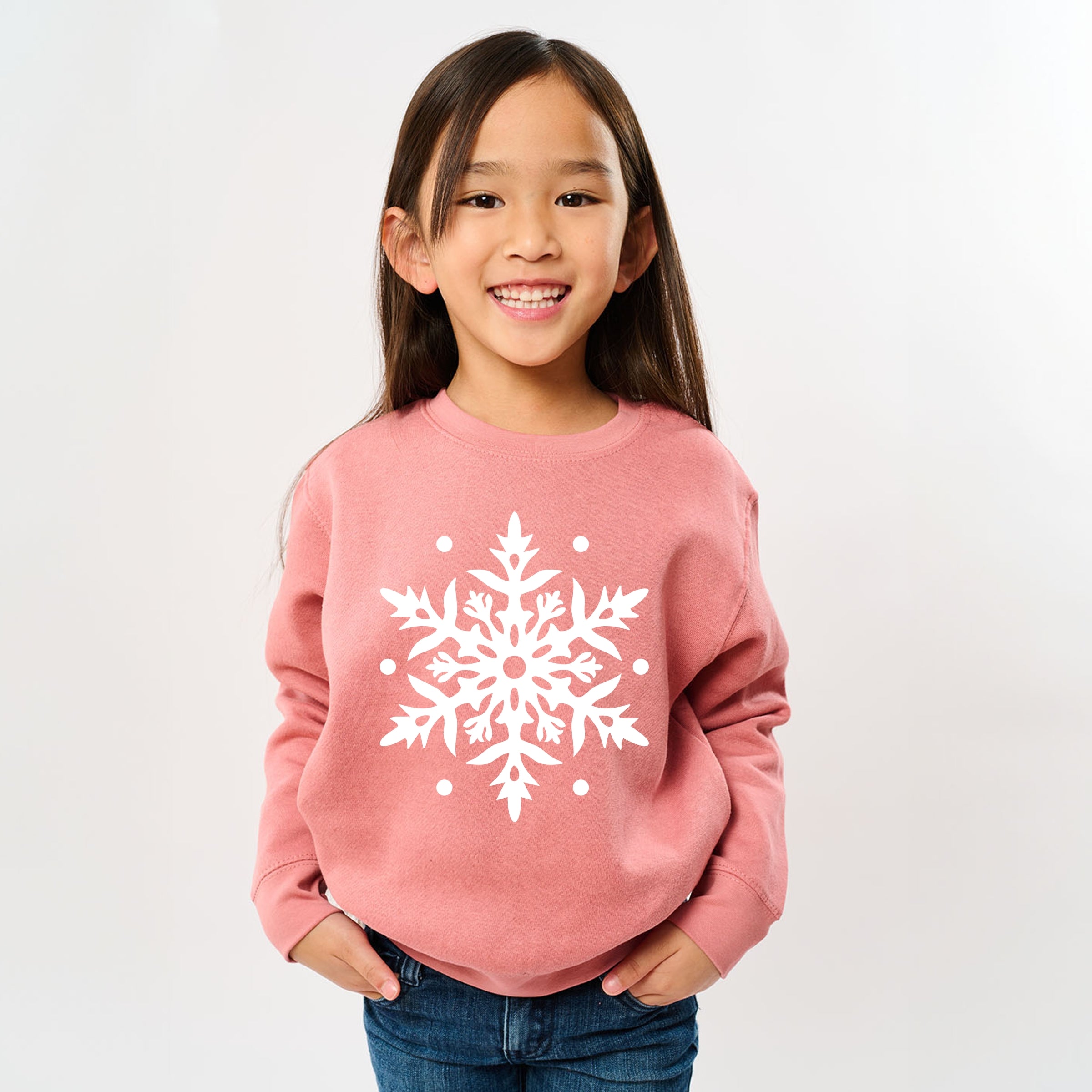 White Snowflake - Youth Graphic Sweatshirt