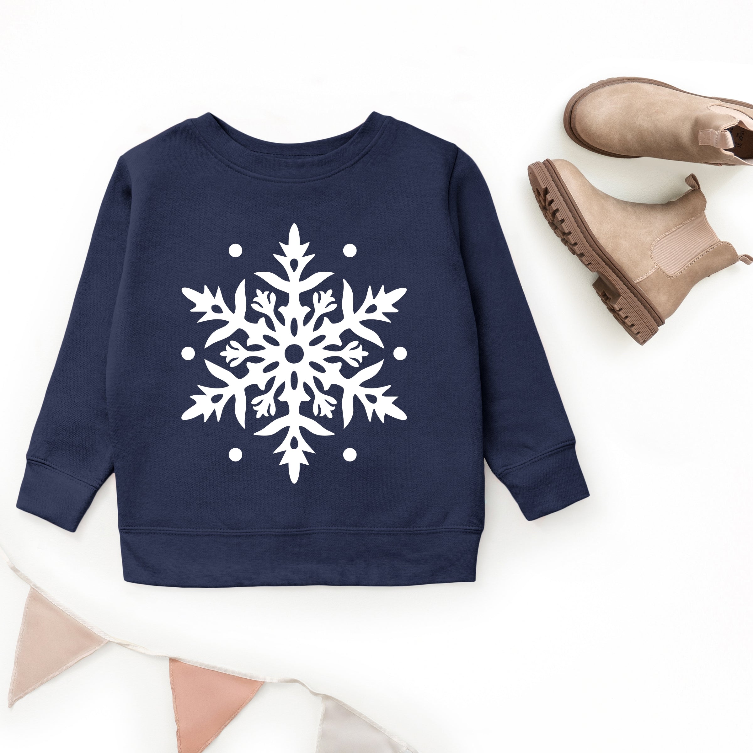 White Snowflake - Youth Graphic Sweatshirt