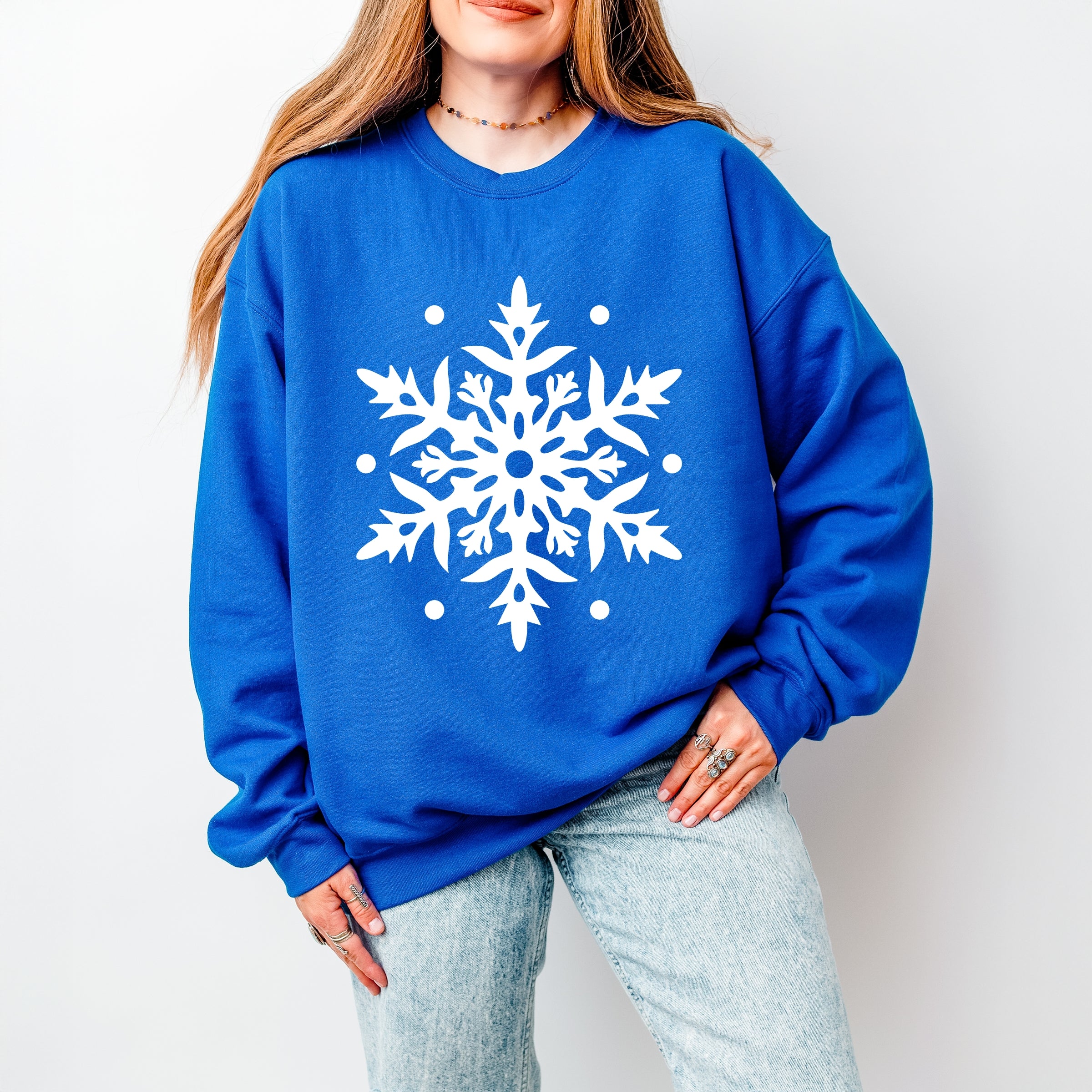 White Snowflake - Sweatshirt