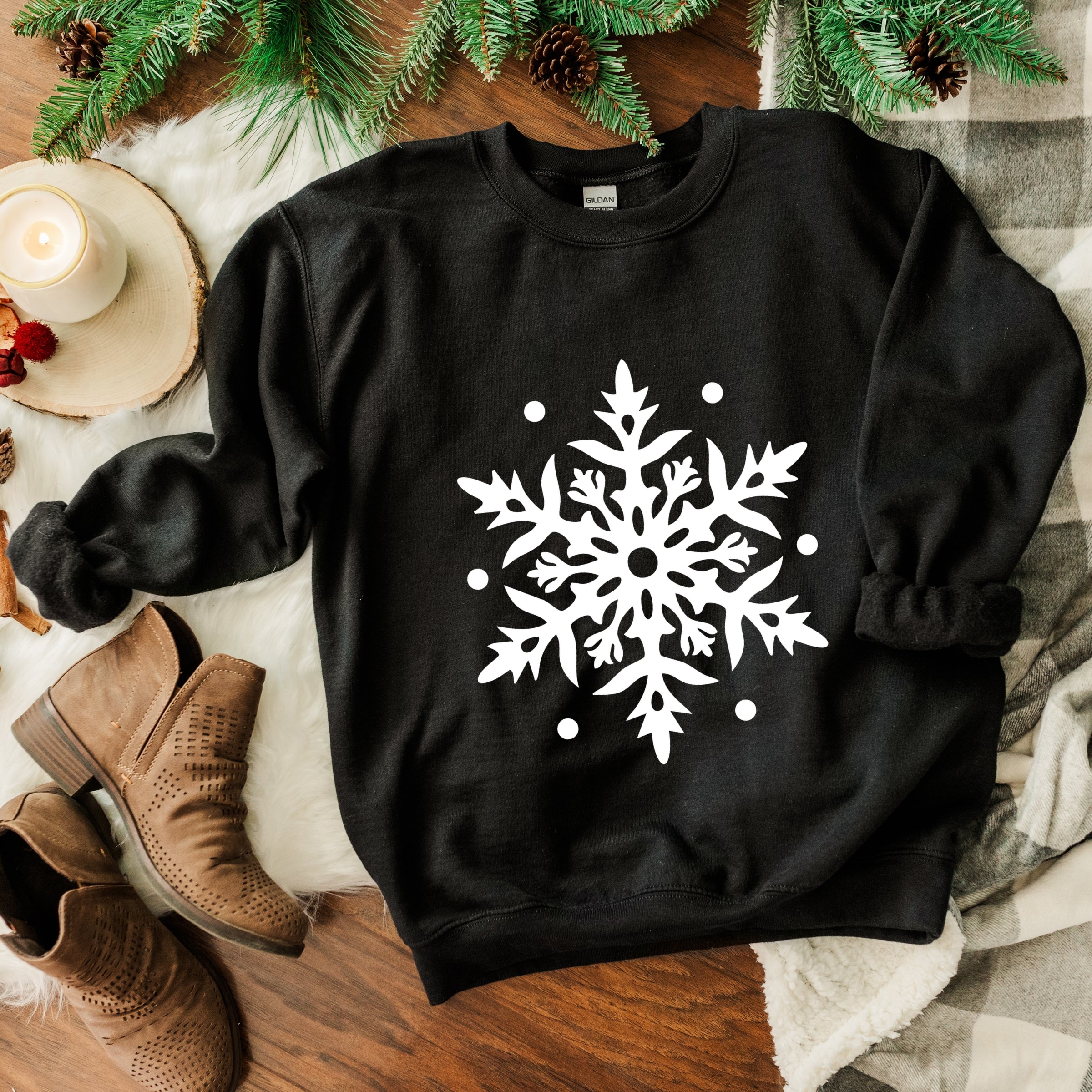 White Snowflake - Sweatshirt
