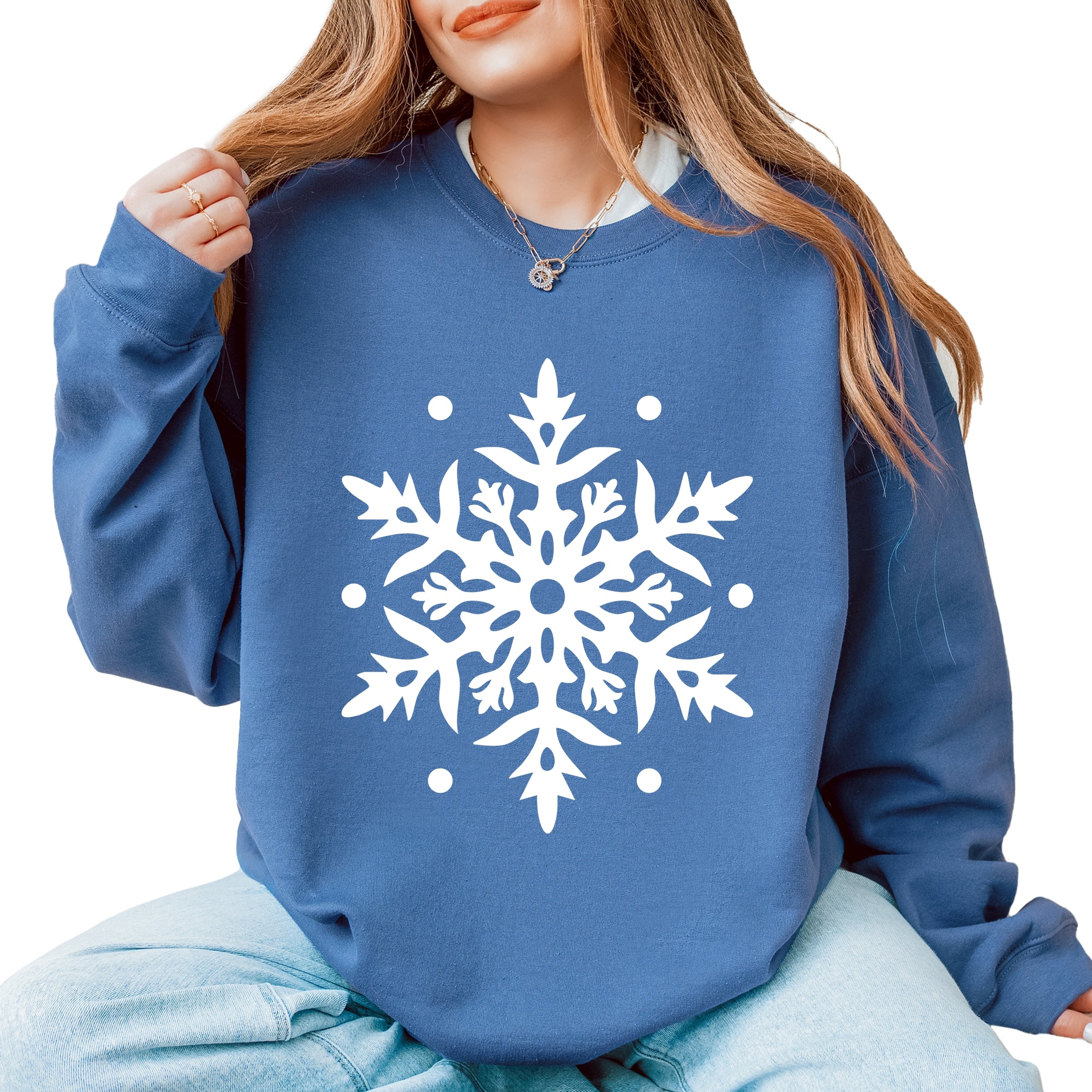 White Snowflake - Sweatshirt
