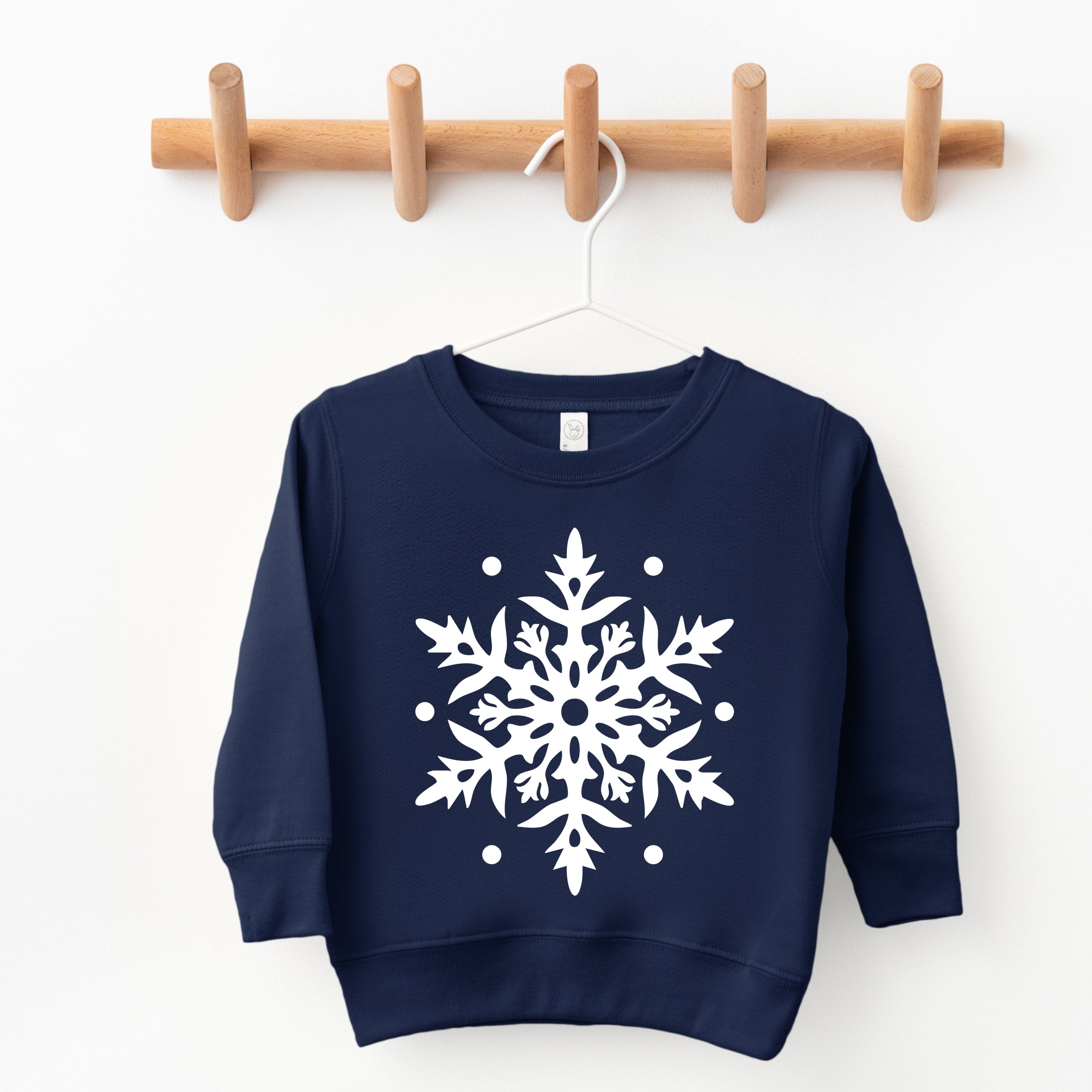 White Snowflake - Toddler Graphic Sweatshirt