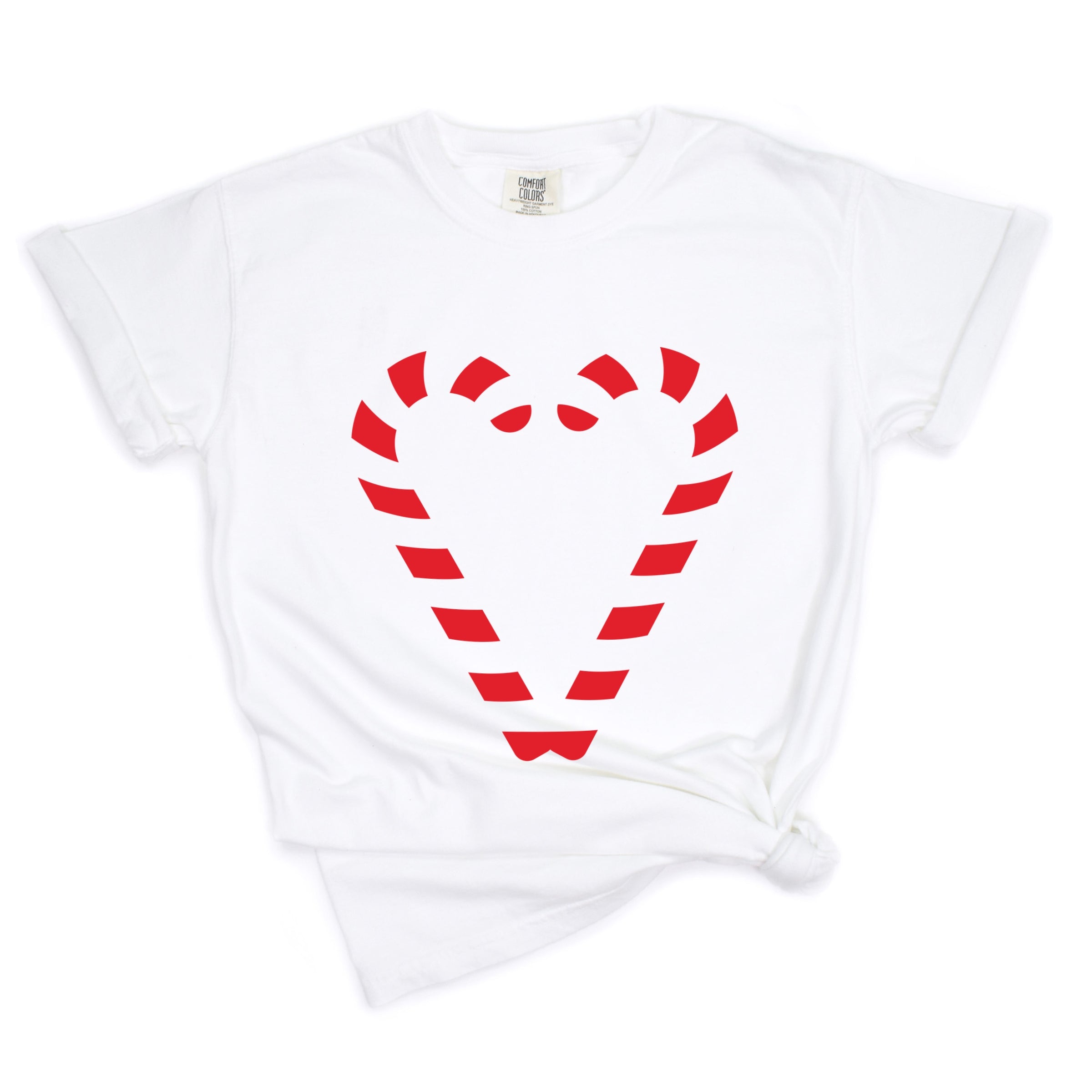 Candy Cane Heart - Garment Dyed Tee