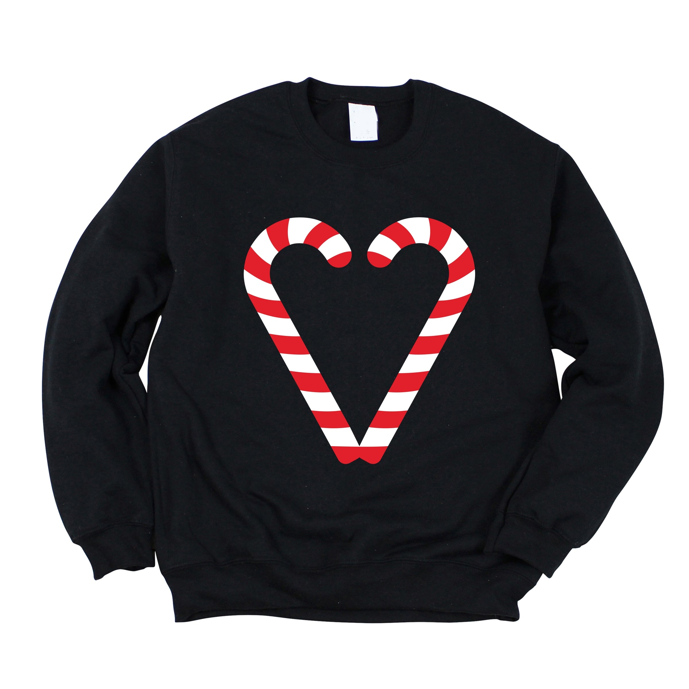 Candy Cane Heart - Women's Graphic Sweatshirt