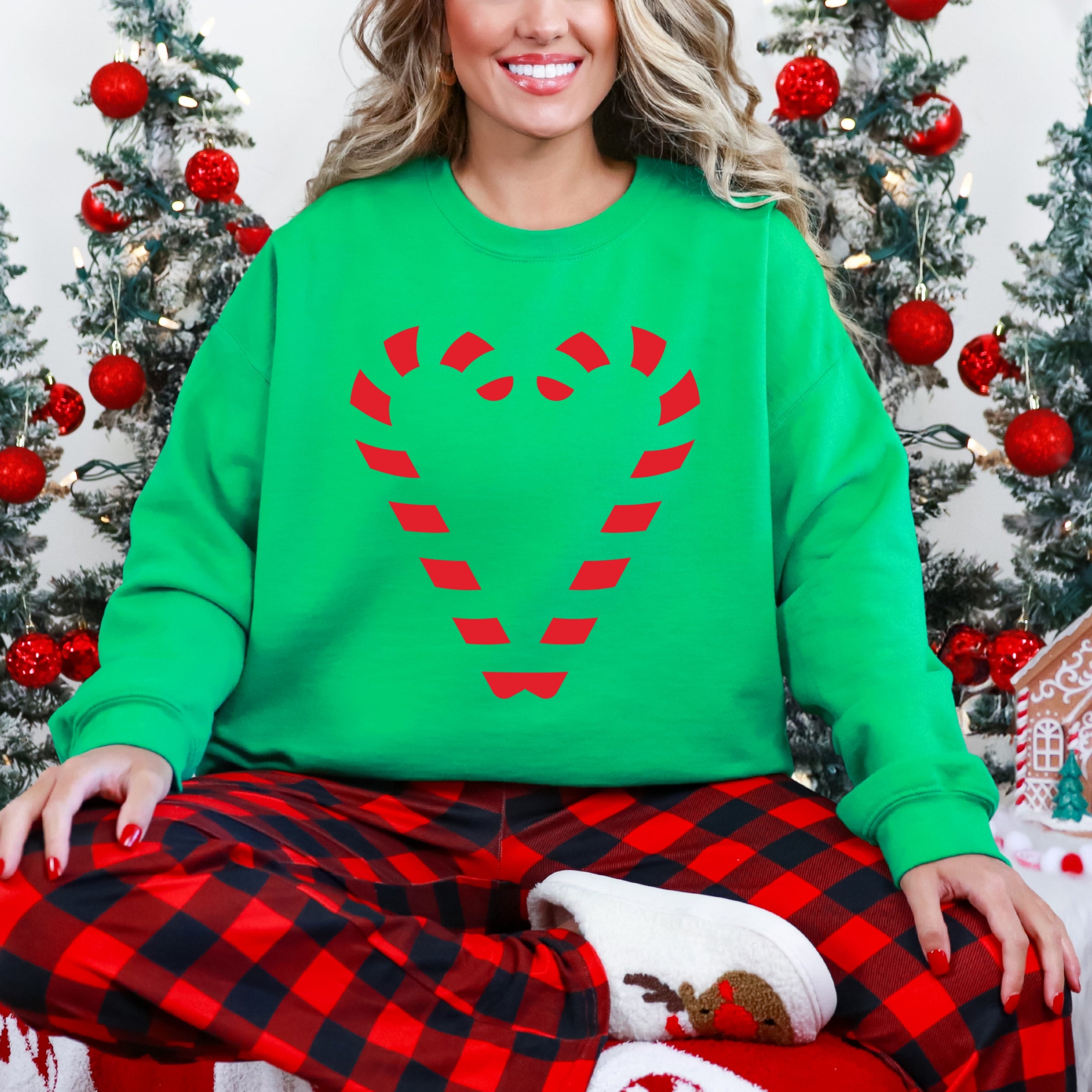 Candy Cane Heart - Sweatshirt