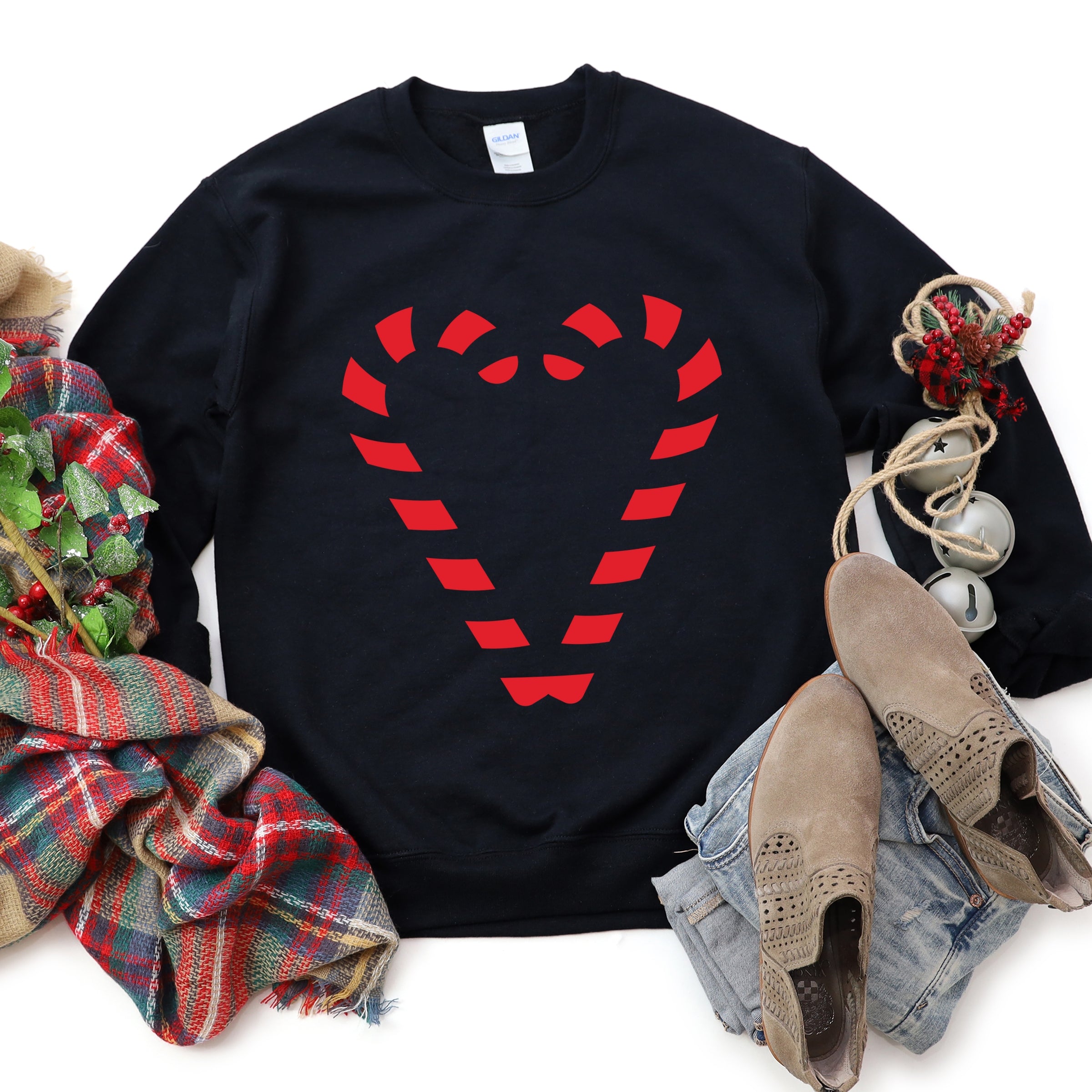 Candy Cane Heart - Sweatshirt