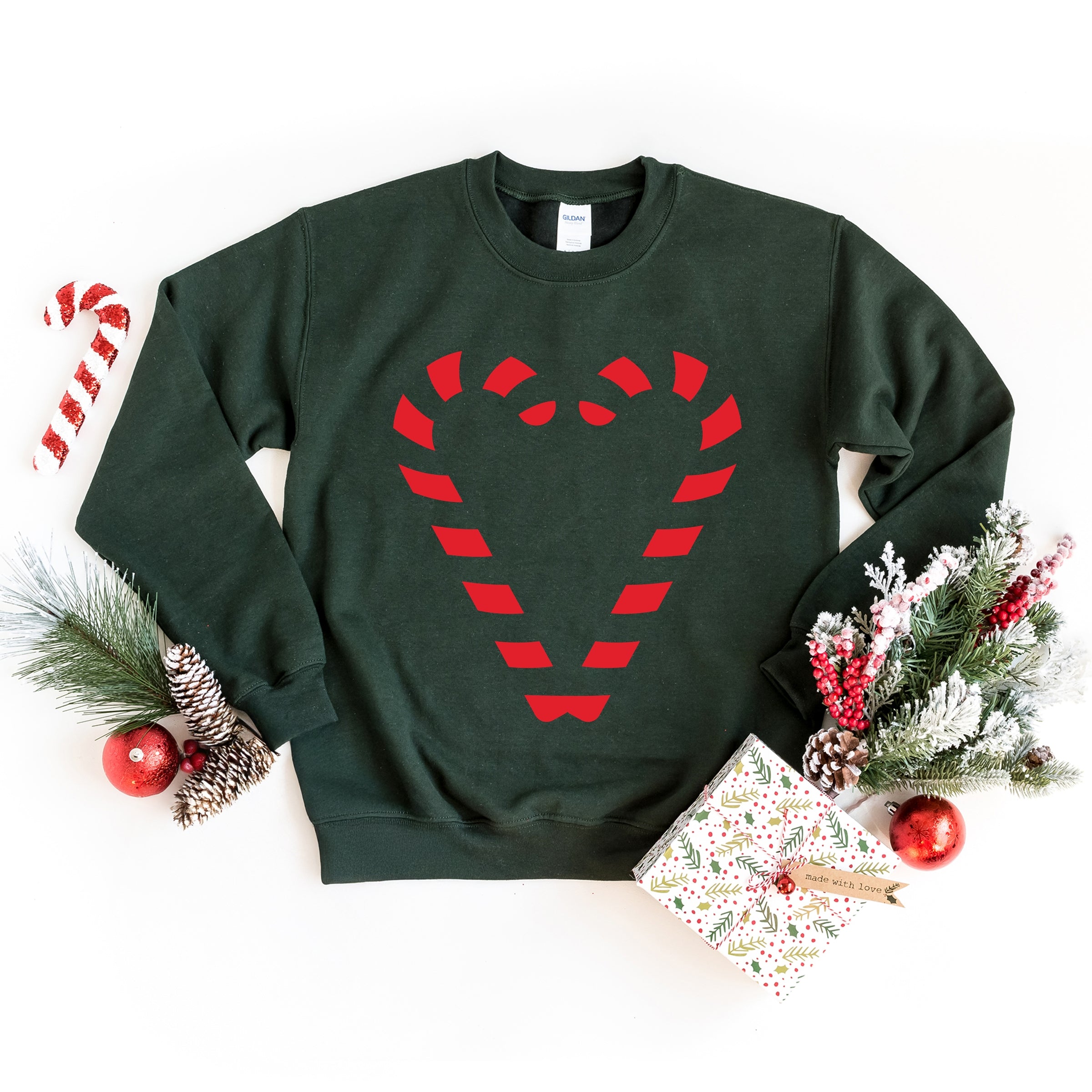 Candy Cane Heart - Sweatshirt