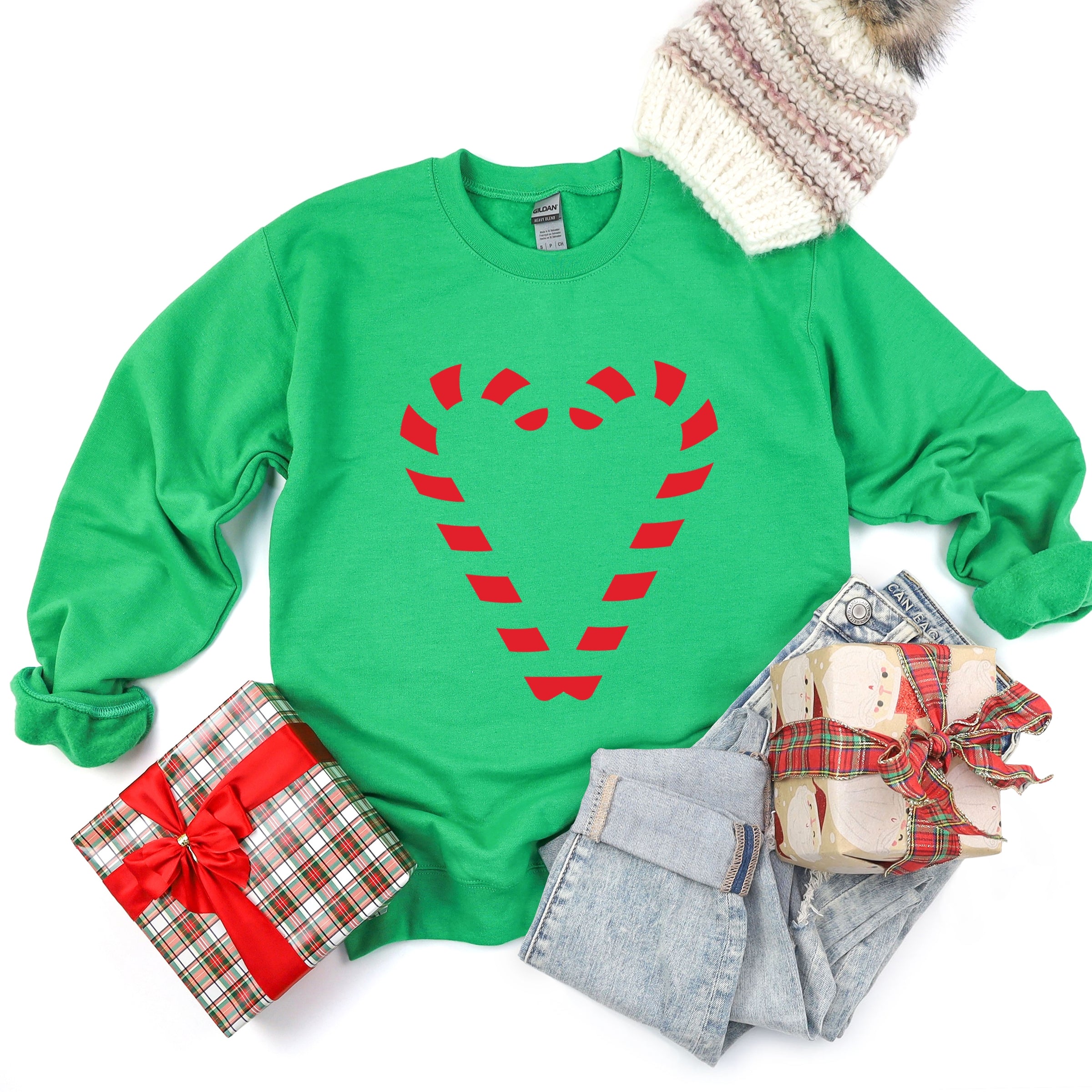 Candy Cane Heart - Sweatshirt