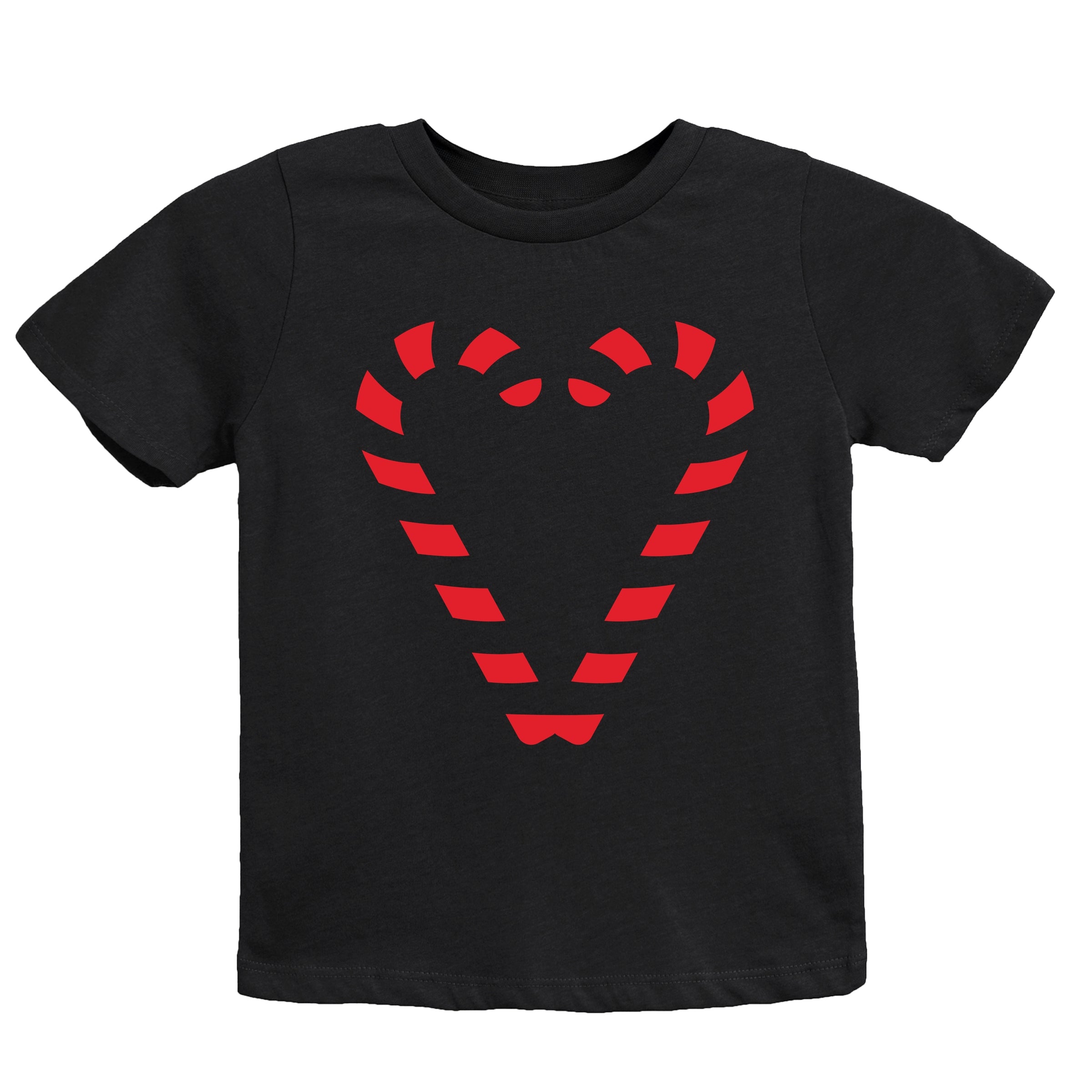 Candy Cane Heart - Youth Short Sleeve Graphic T-Shirt and Toddler Short Sleeve Graphic T-Shirt