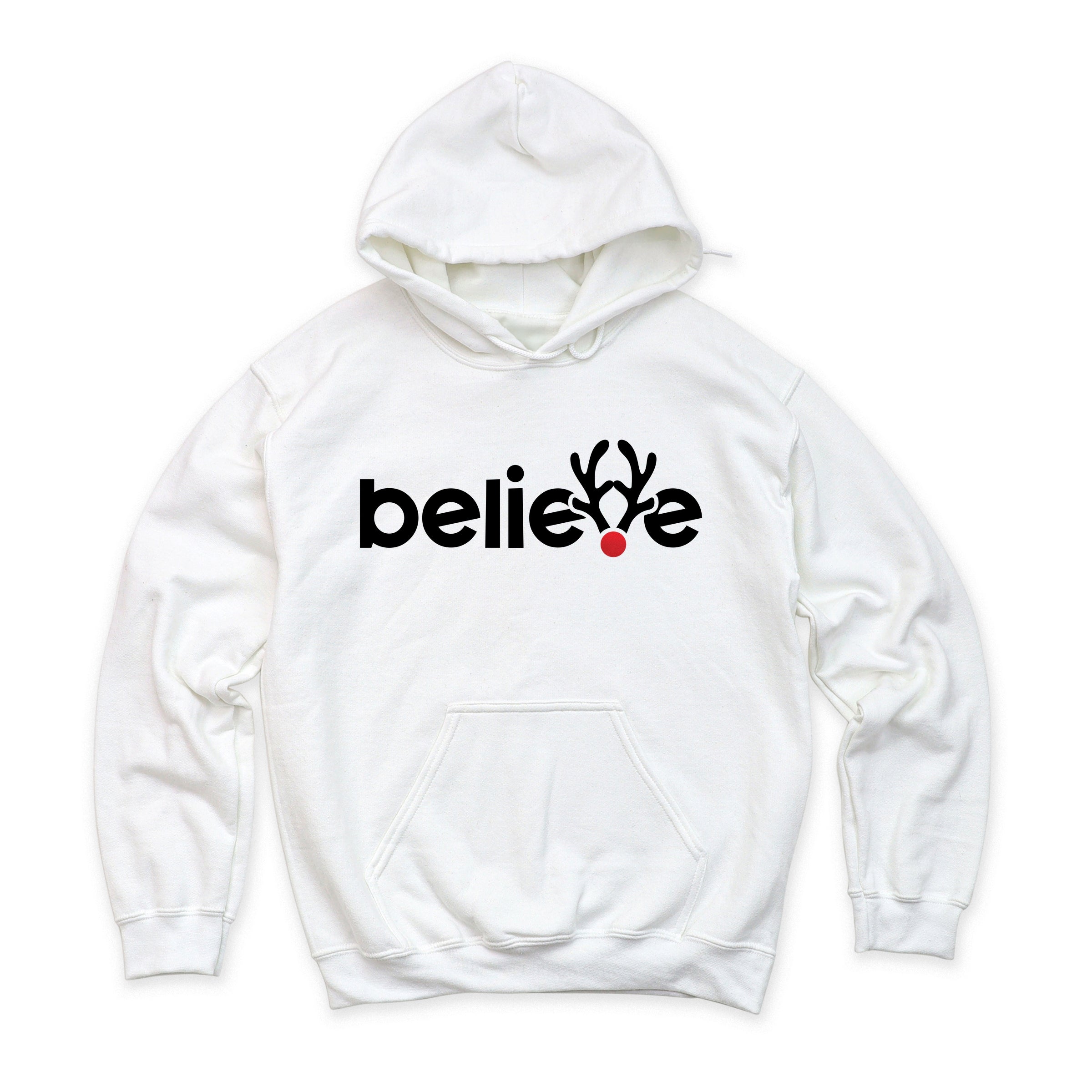 Believe Reindeer Antlers - Hoodie