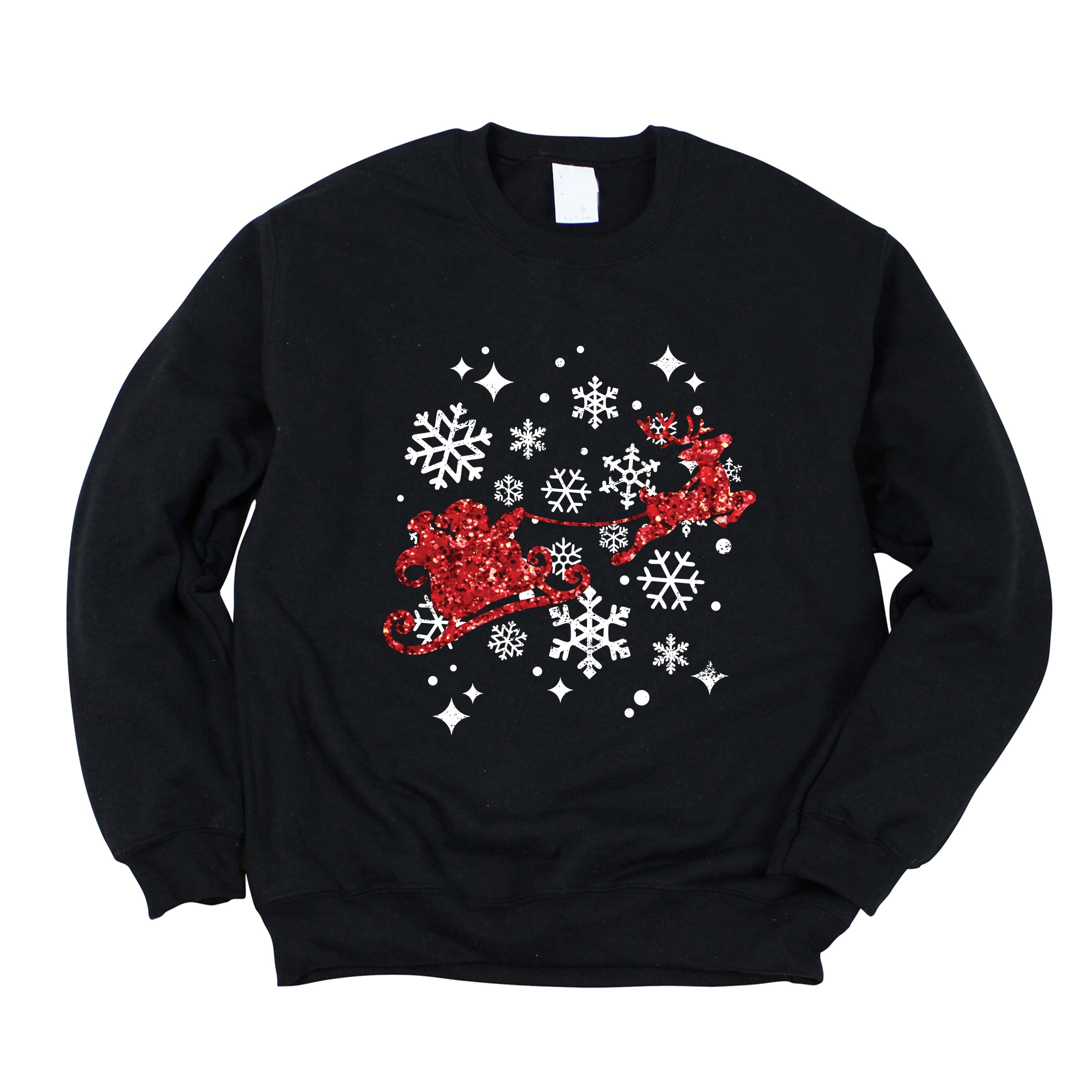 Santa Sleigh Glitter - Women's Sweatshirt