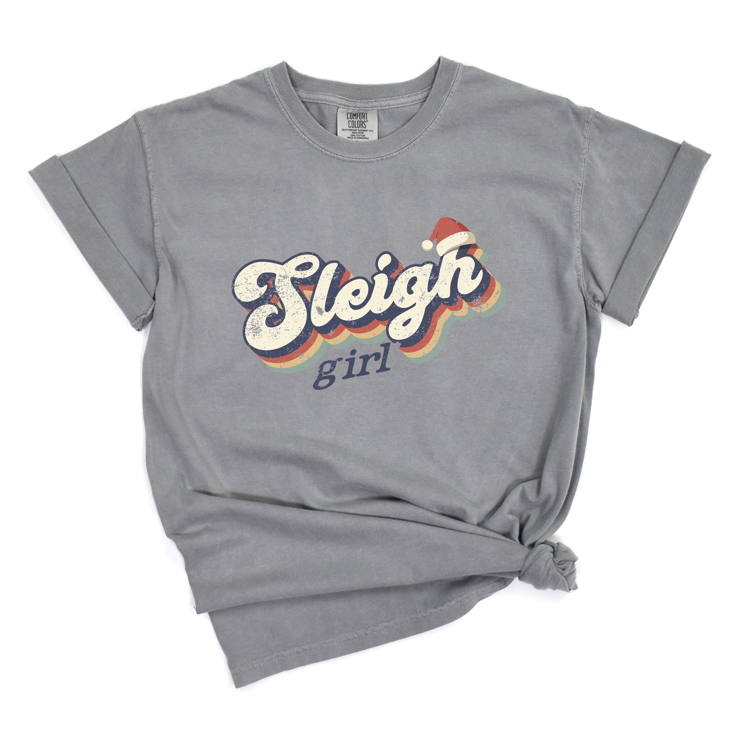 Sleigh Girl Retro Distressed - Garment Dyed Tee